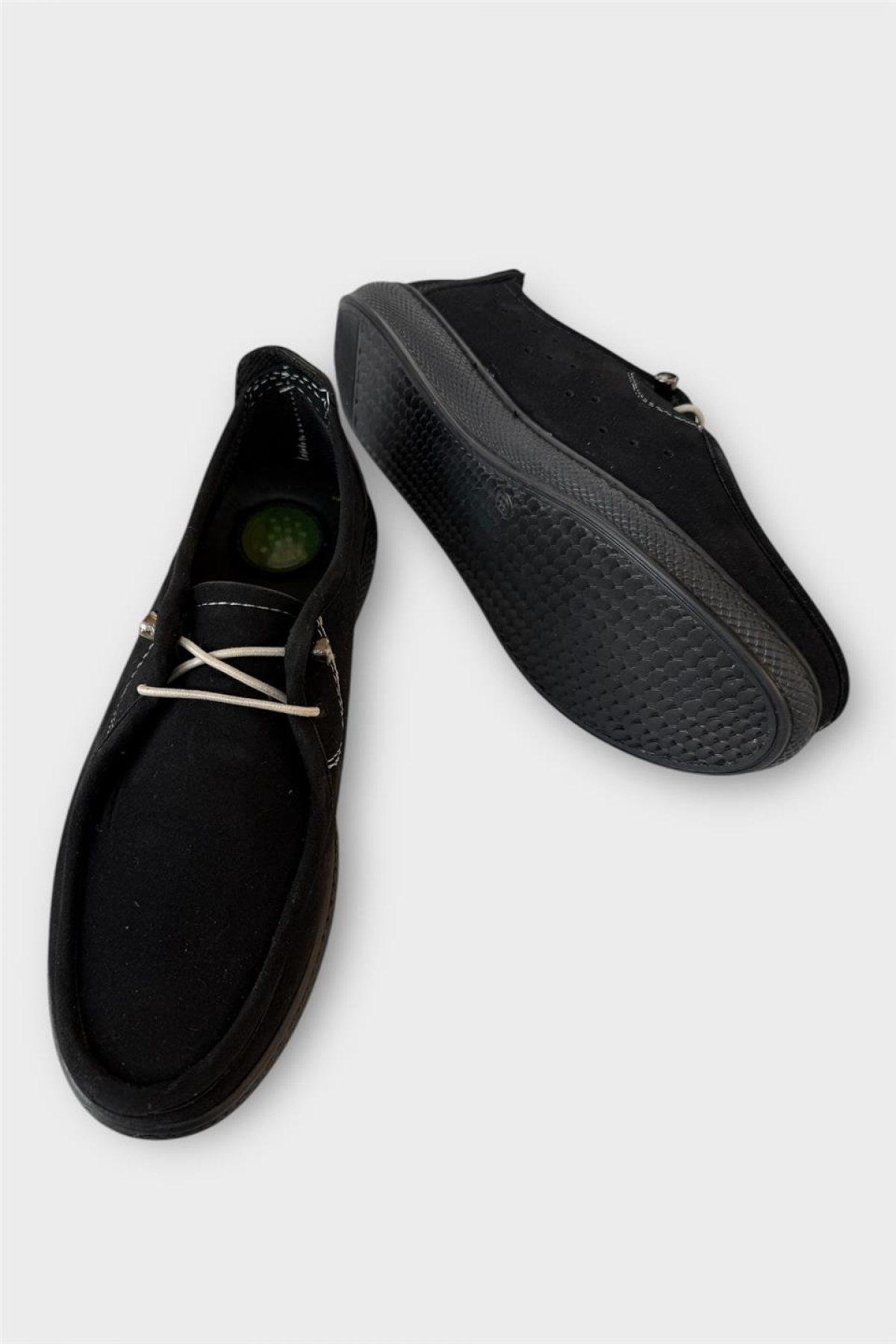 Kadın Günlük Hafif Mevsimlik Rahat Tam Ortopedik Casual Süet Ayakkabı SİYAH - Görsel 5