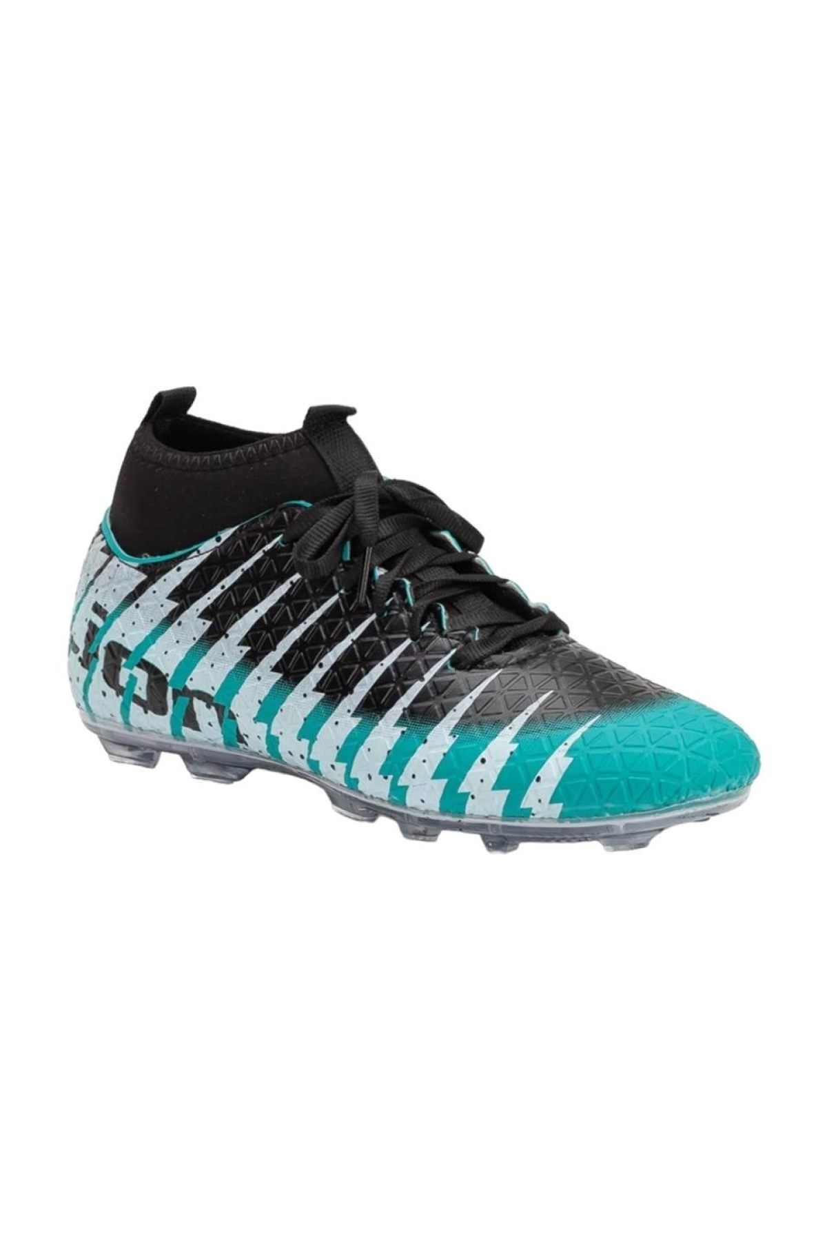 Çoraplı Bilekli Boğazlı Krampon Futbol Ayakkabısı SU YEŞİLİ - SİYAH - Görsel 6