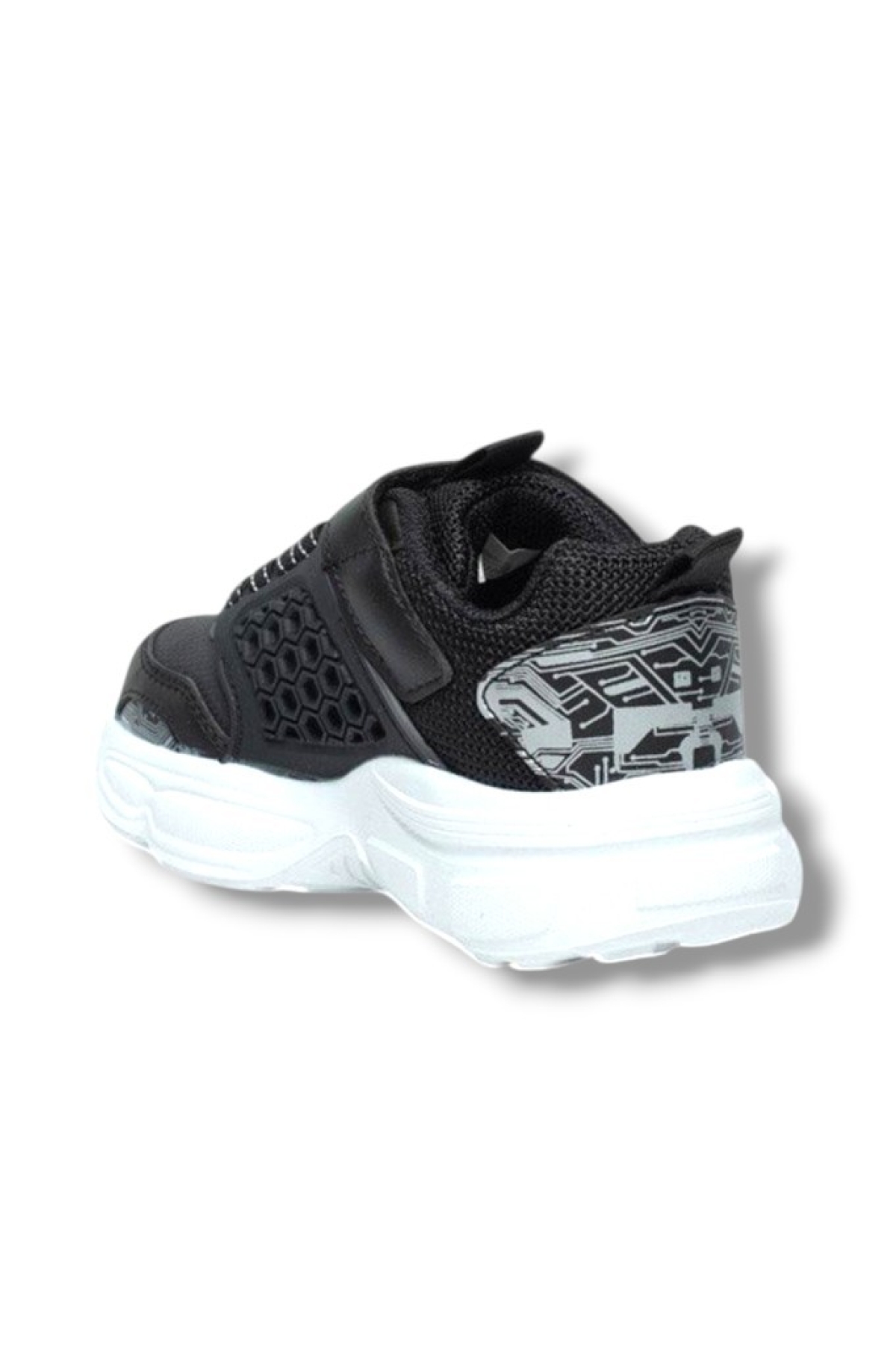 019-26 Cilt Anatomik Filet Çocuk Sneaker Siyah Beyaz 31-35 - Görsel 4