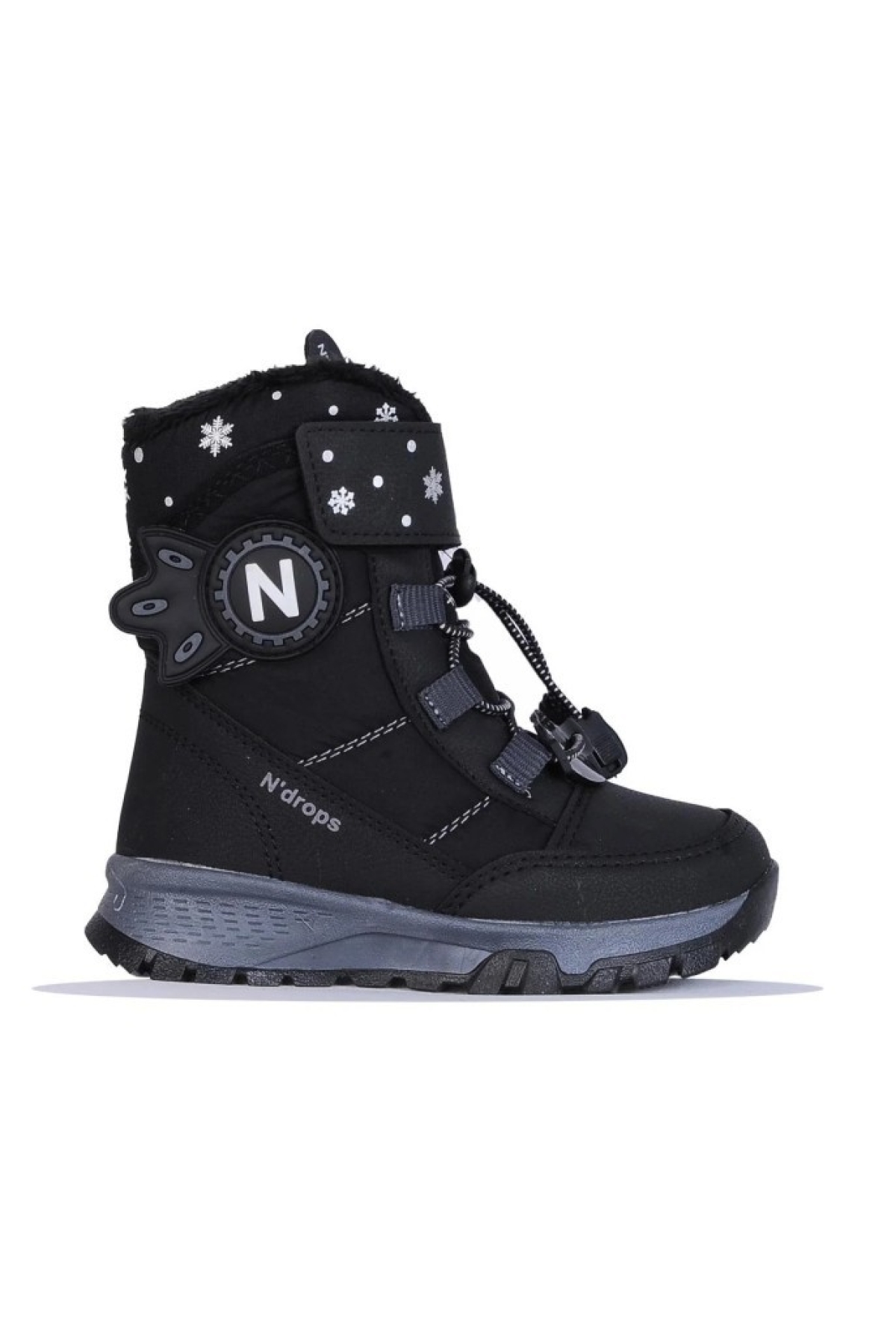 014-24 Deri Kürklü Paraşüt Kumaş Kız Çocuk Bot - Görsel 2