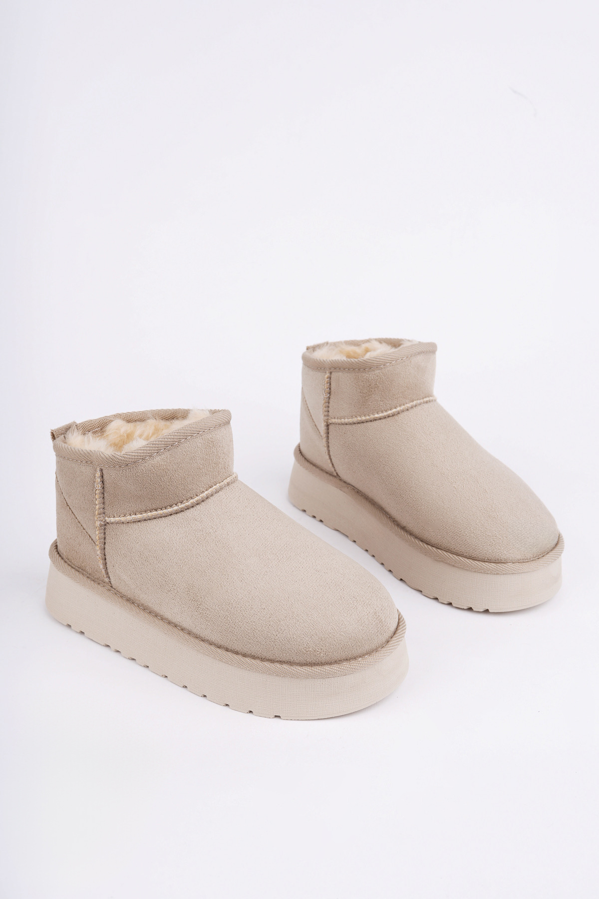 Çocuk Termal Yünlü Ev Bot Uggm.304 Bej - Görsel 5