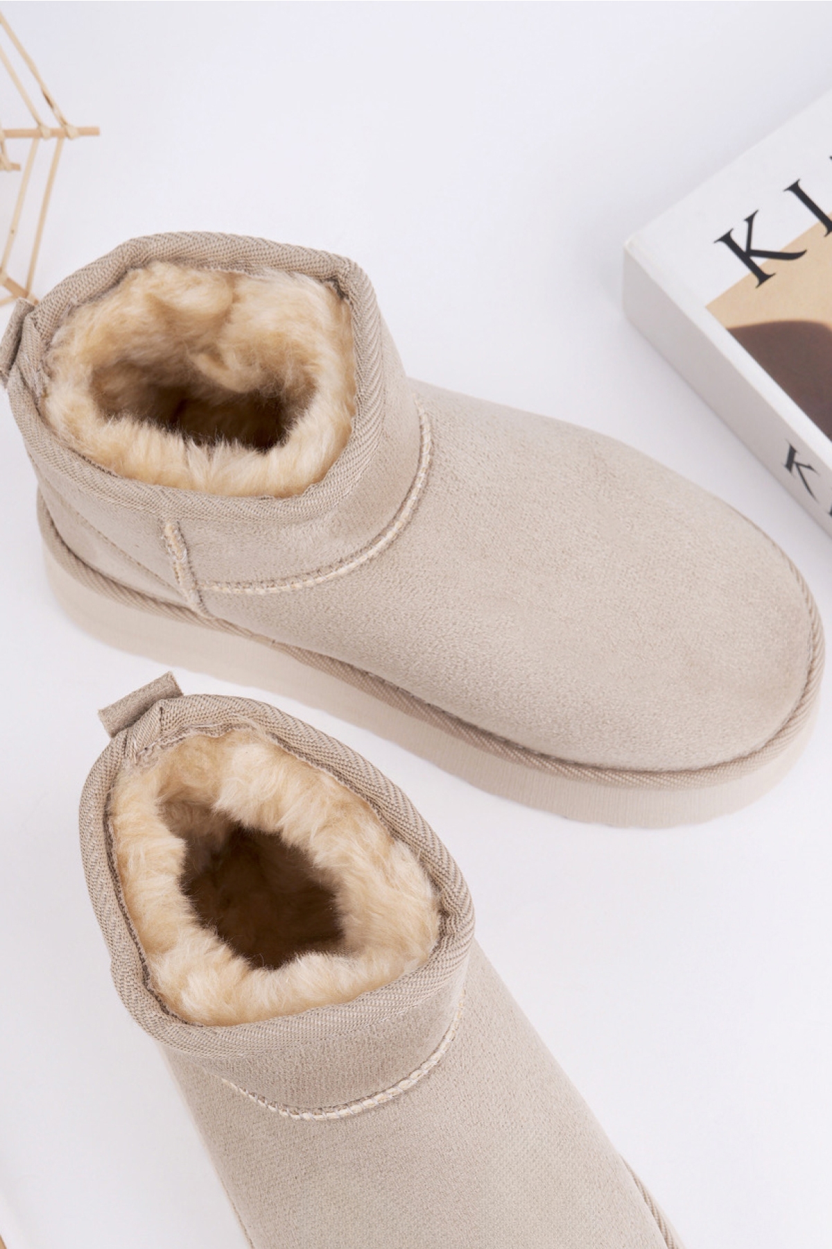 Çocuk Termal Yünlü Ev Bot Uggm.304 Bej - Görsel 7