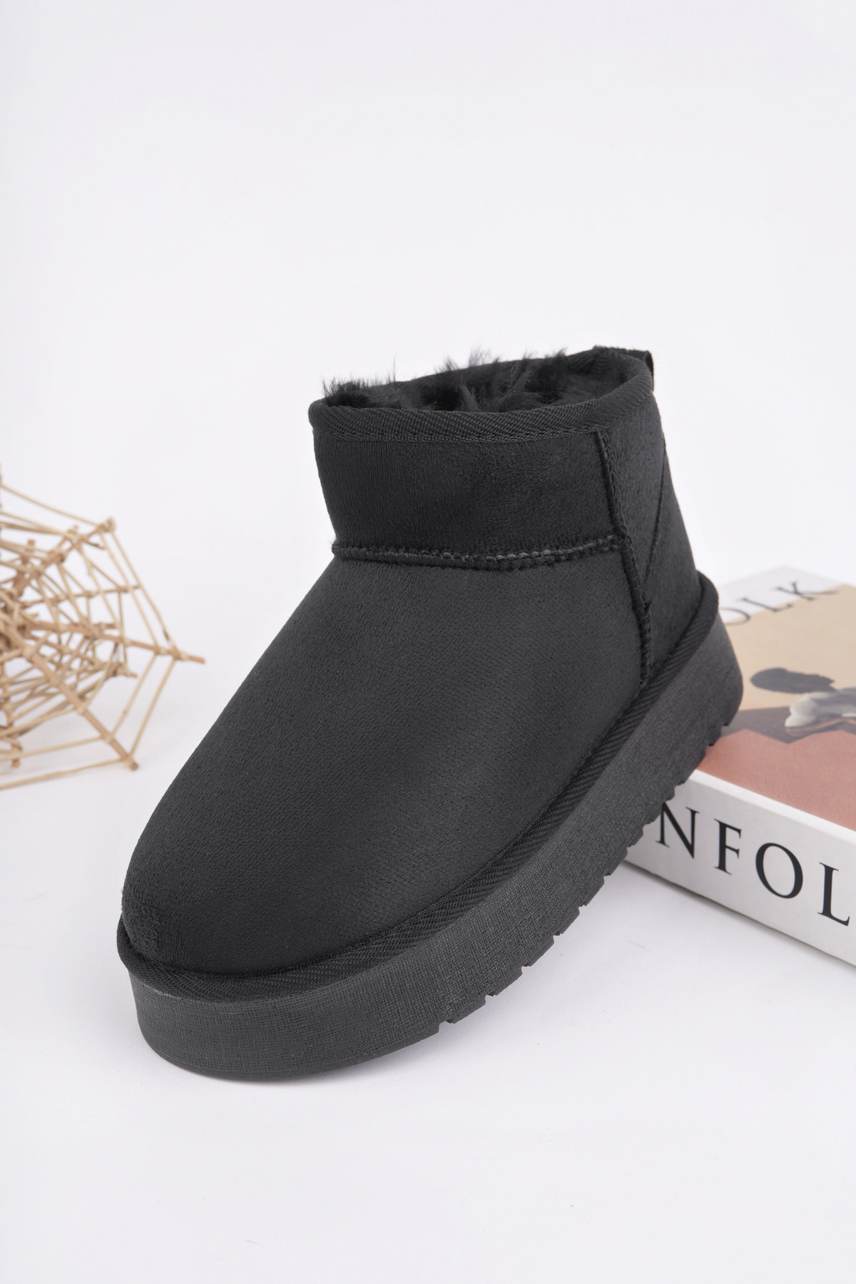 Çocuk Termal Yünlü Ev Bot Uggm.304 SİYAH - Görsel 6