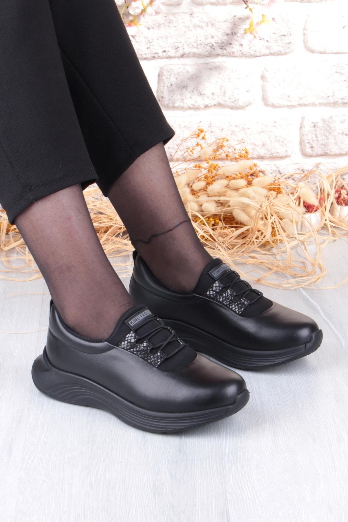 I5209 Belis Comfort Hakiki Deri Kadın Ayakkabı - Görsel 5