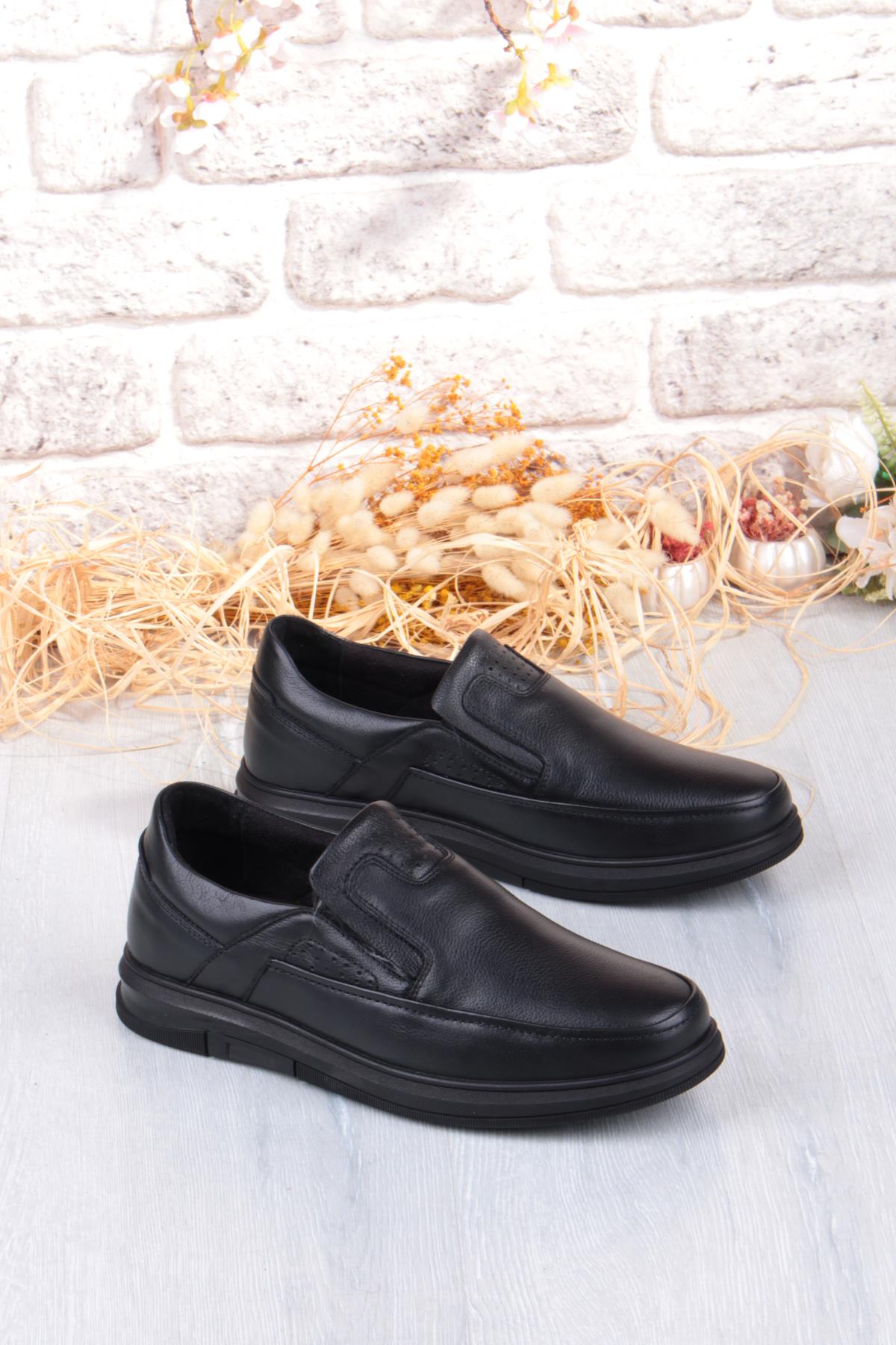 32444 Kale Rahat Sıcak Astar Kaymaz Taban Hakiki Deri Erkek Ayakkabı - Görsel 2