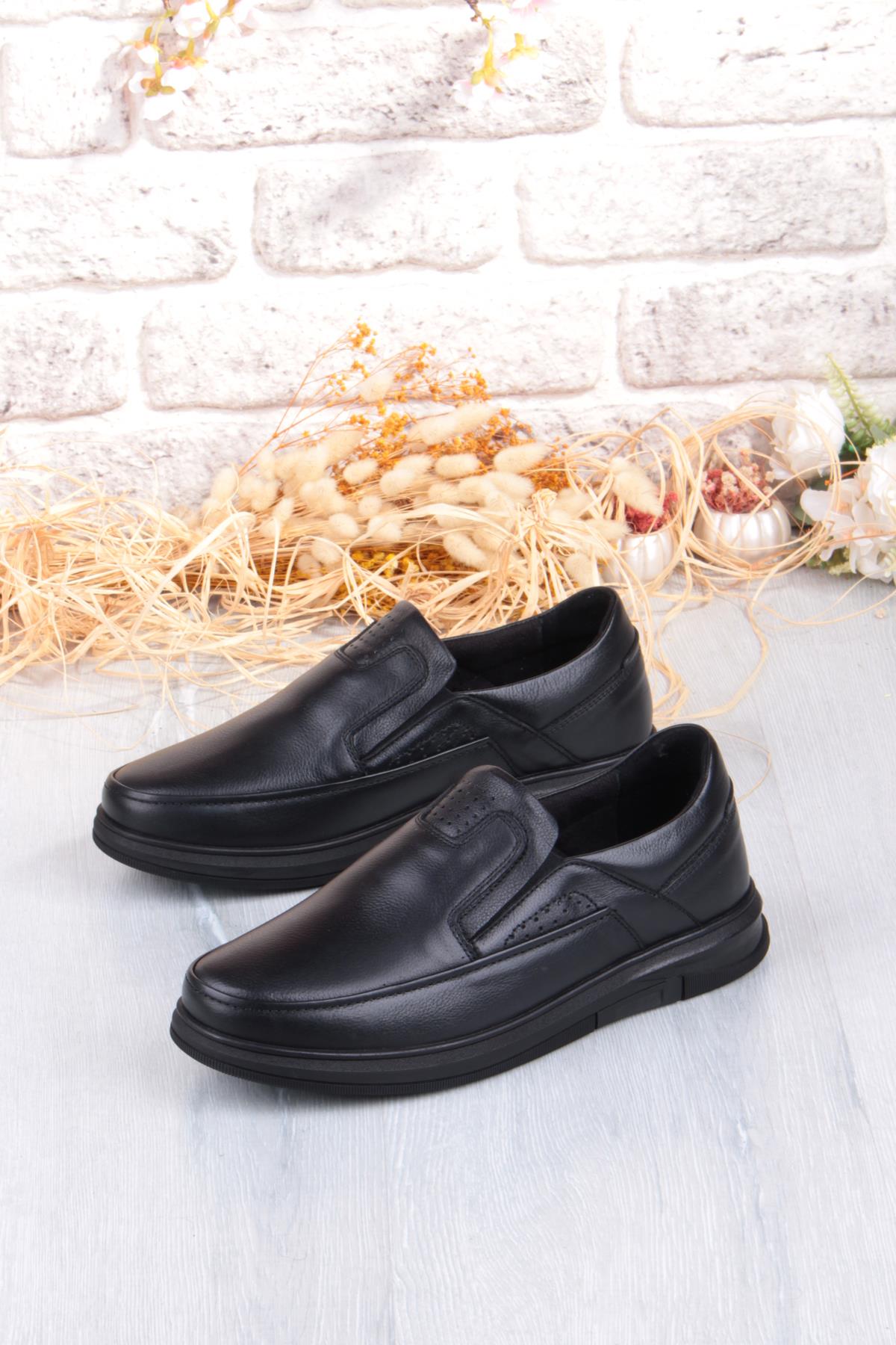 32444 Kale Rahat Sıcak Astar Kaymaz Taban Hakiki Deri Erkek Ayakkabı - Görsel 5