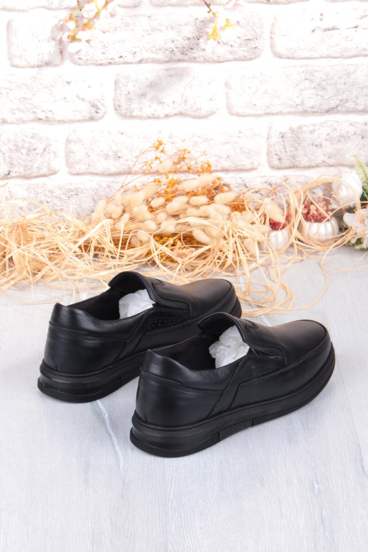 32444 Kale Rahat Sıcak Astar Kaymaz Taban Hakiki Deri Erkek Ayakkabı - Görsel 6