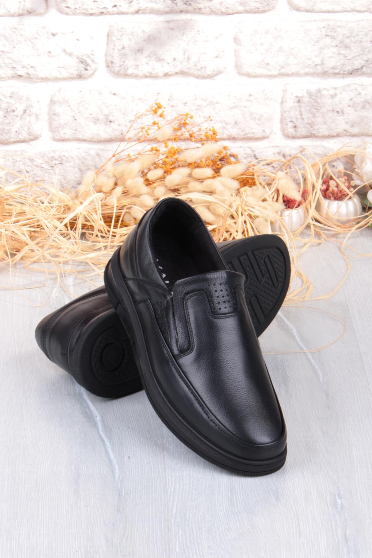 32444 Kale Rahat Sıcak Astar Kaymaz Taban Hakiki Deri Erkek Ayakkabı - Görsel 7