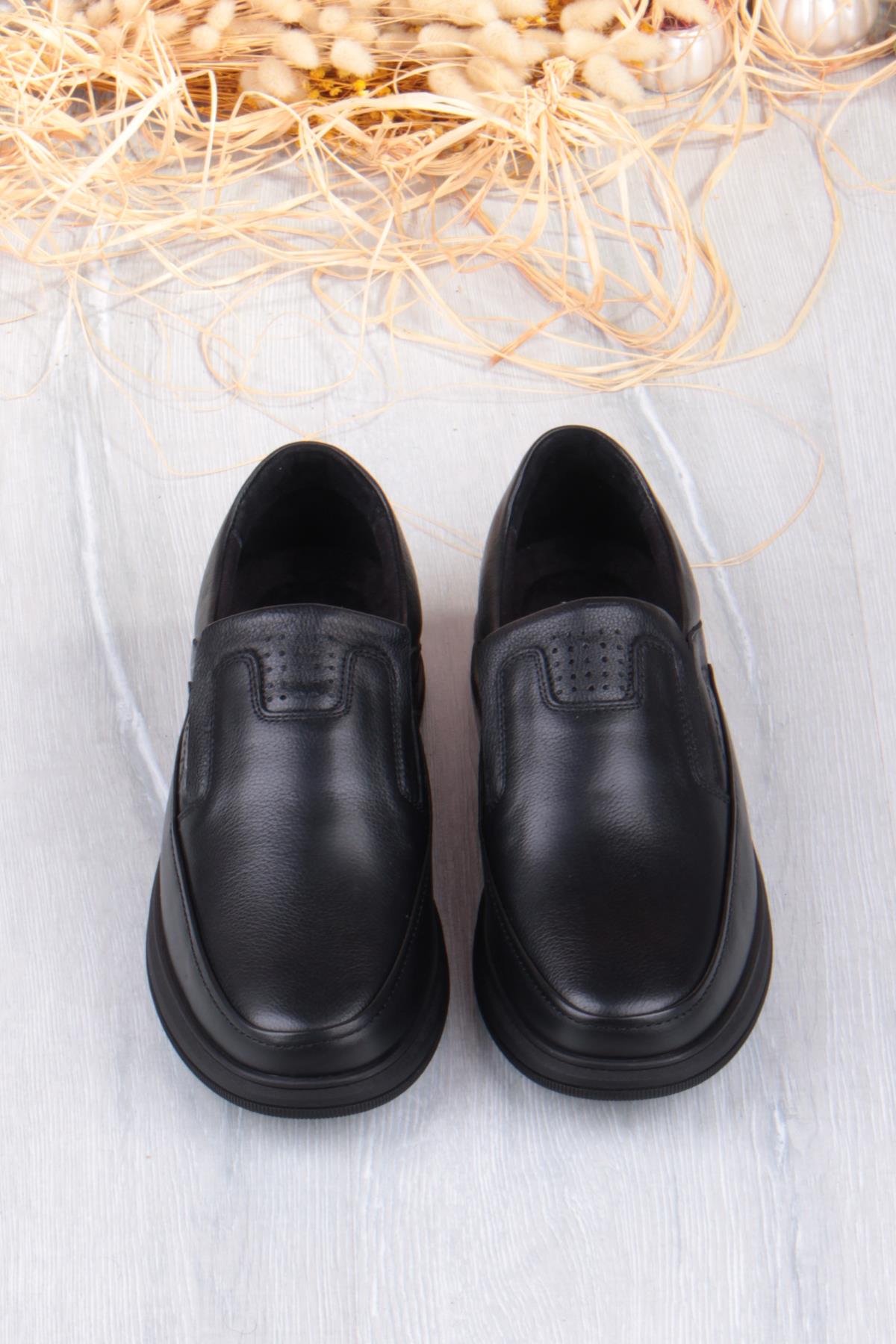 32444 Kale Rahat Sıcak Astar Kaymaz Taban Hakiki Deri Erkek Ayakkabı - Görsel 8