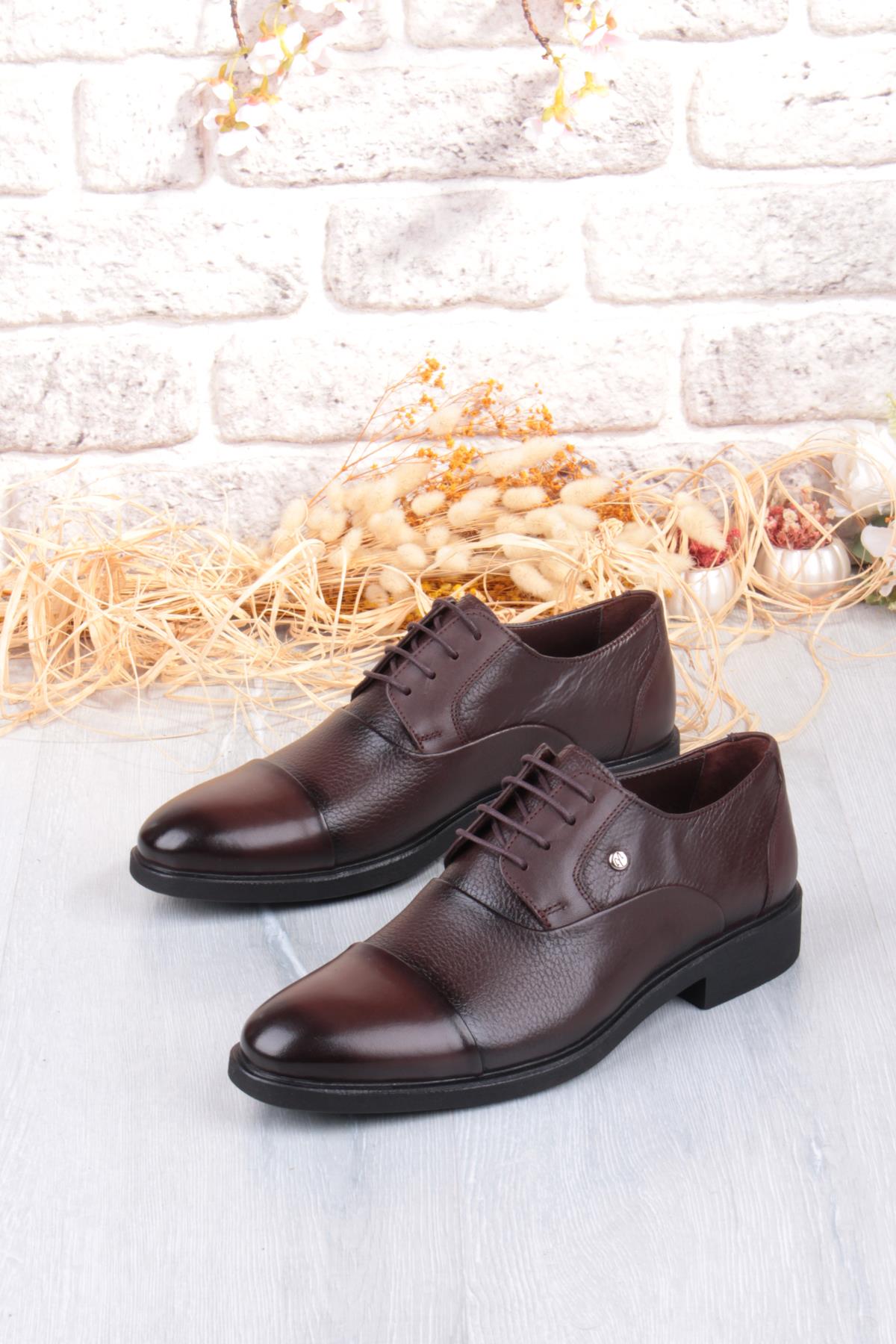 42088 Rahat Kauçuk Taban Hakiki Deri Erkek Ayakkabı - Görsel 5