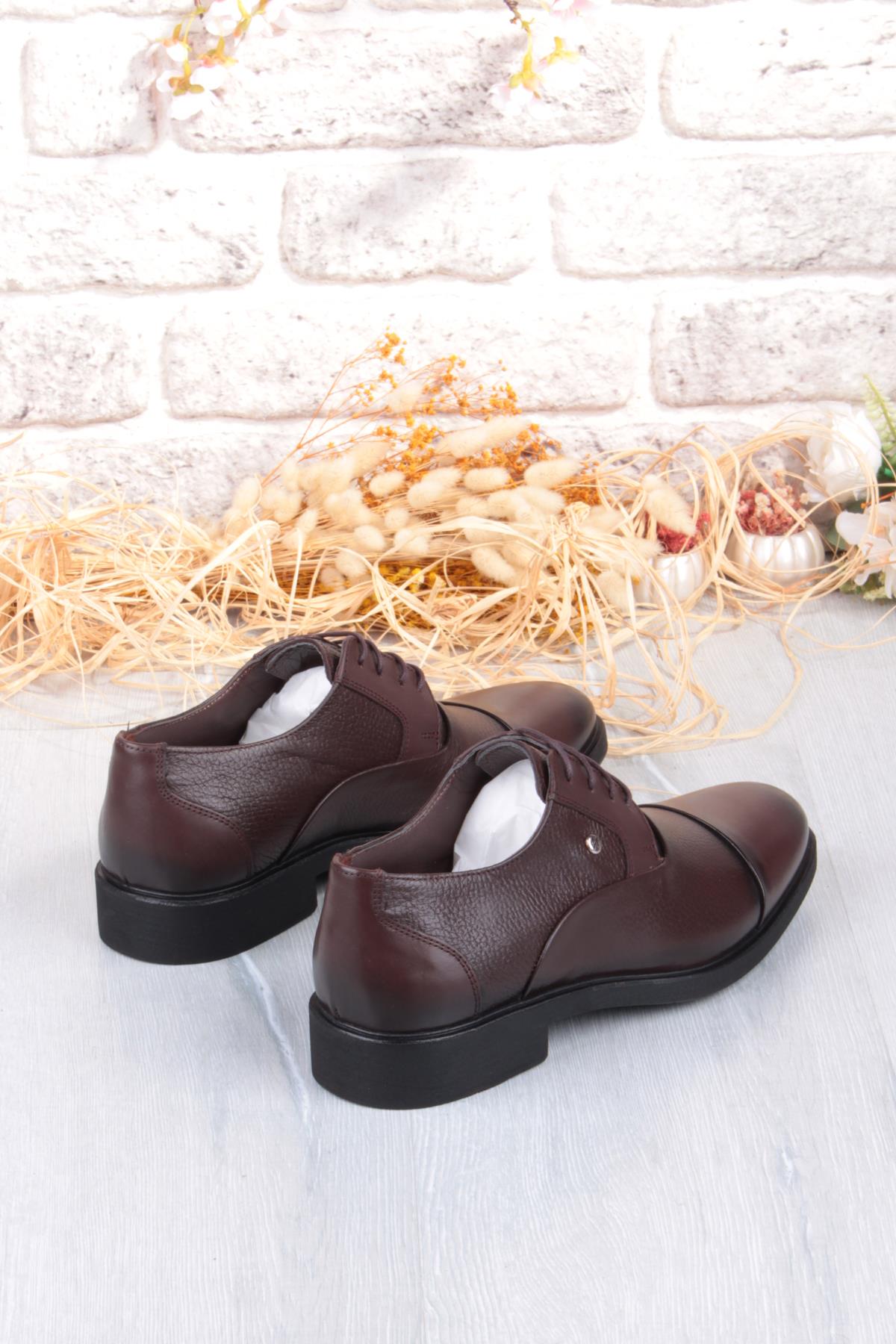 42088 Rahat Kauçuk Taban Hakiki Deri Erkek Ayakkabı - Görsel 8