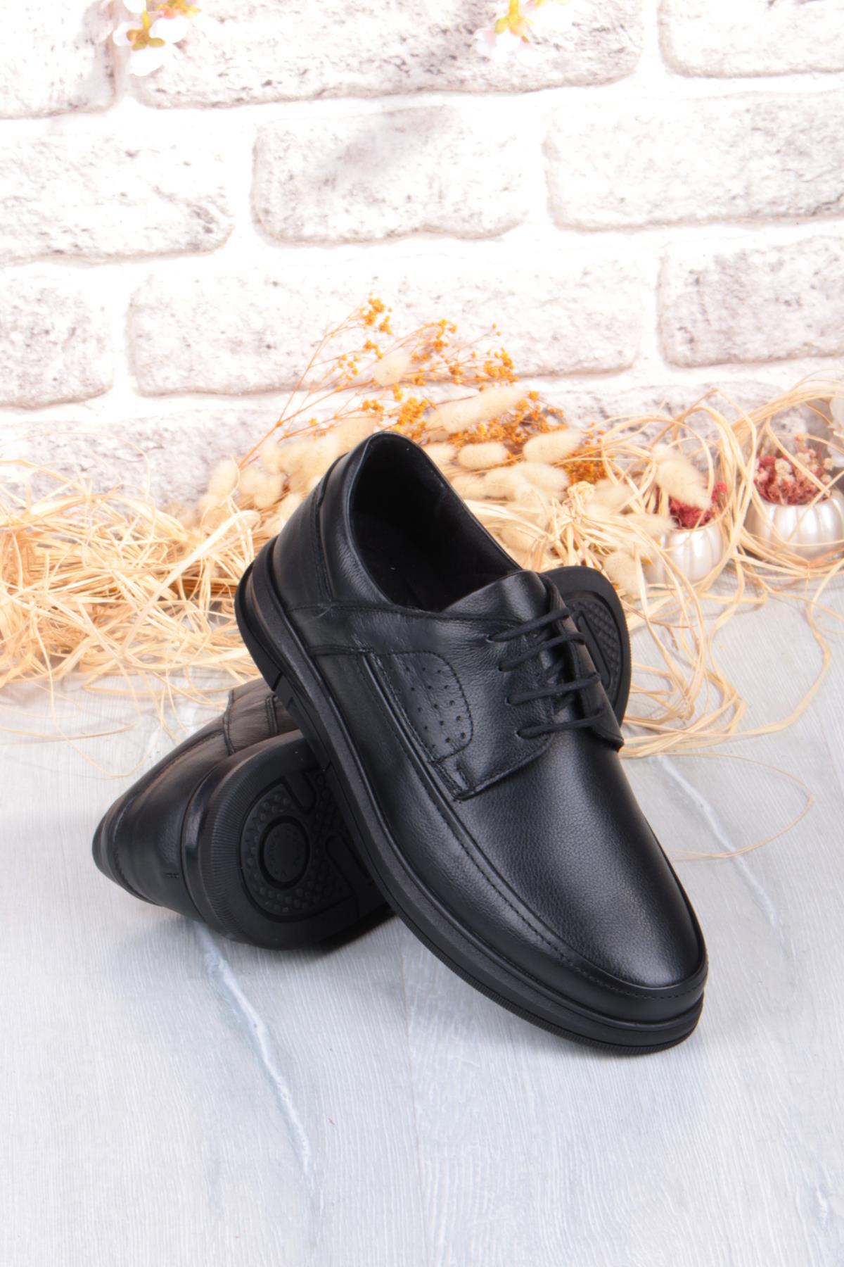 32445 Kale Rahat Sıcak Astar Kaymaz Taban Hakiki Deri Erkek Ayakkabı - Görsel 7