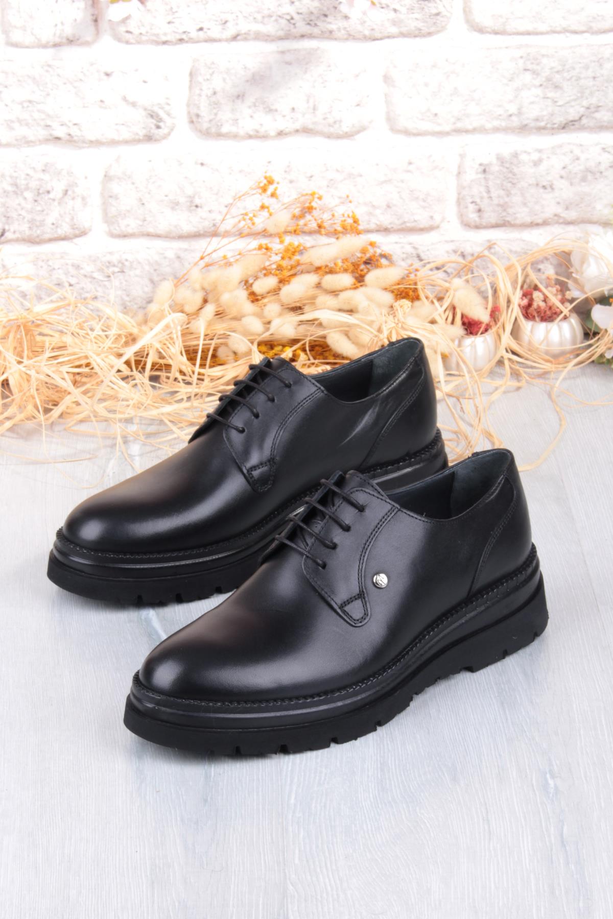 K1004 Rahat Hafif Eva Kalın Taban Hakiki Deri Erkek Ayakkabı - Görsel 5