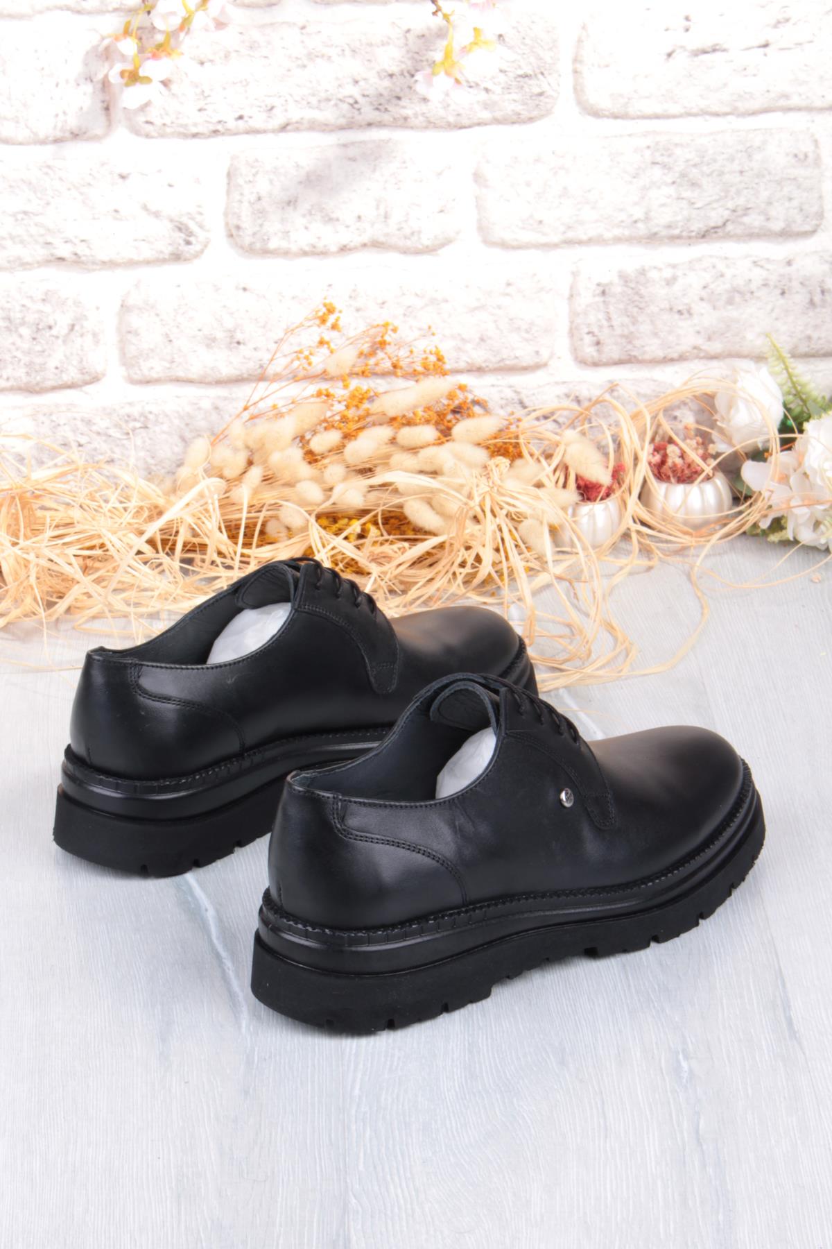 K1004 Rahat Hafif Eva Kalın Taban Hakiki Deri Erkek Ayakkabı - Görsel 6