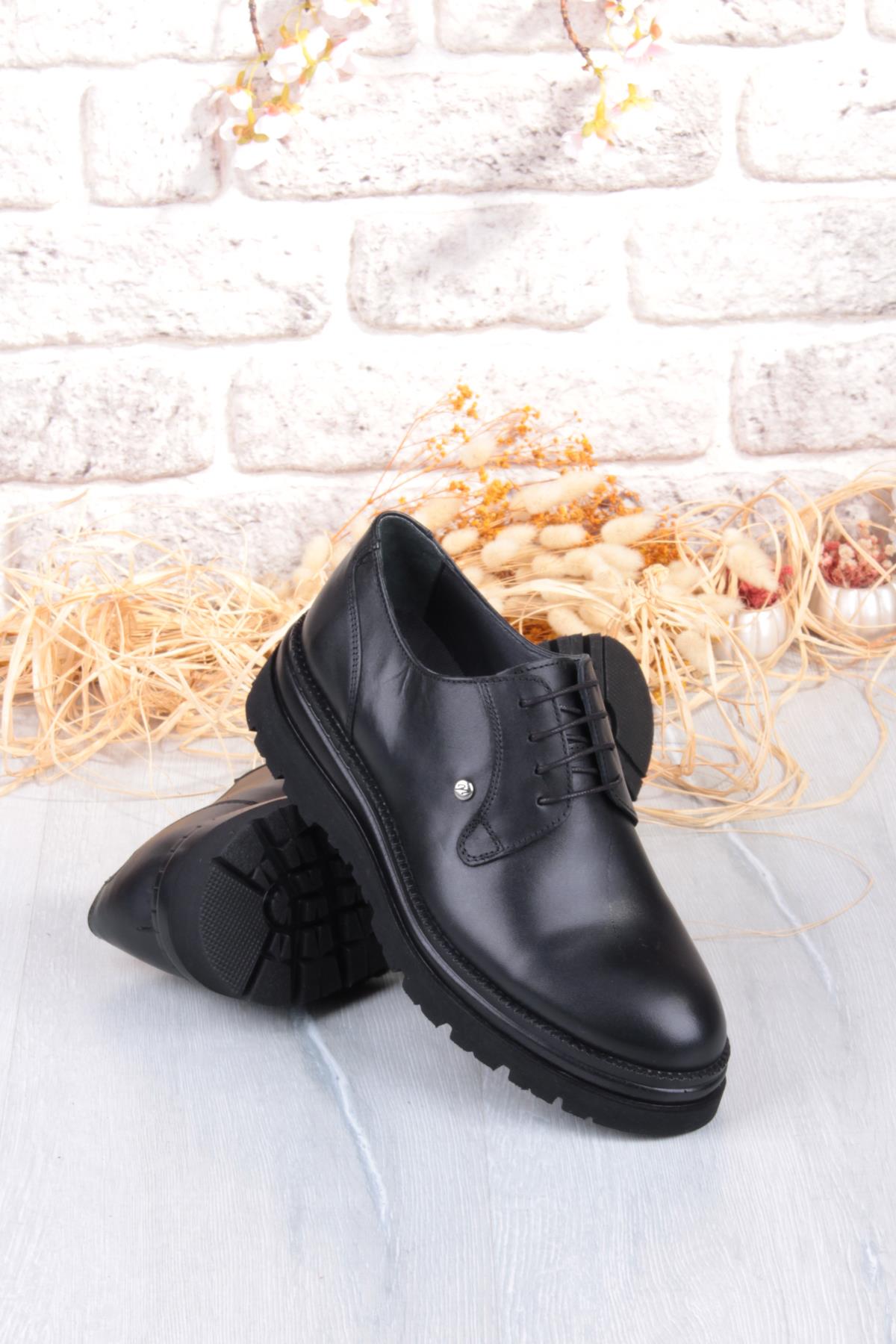 K1004 Rahat Hafif Eva Kalın Taban Hakiki Deri Erkek Ayakkabı - Görsel 7