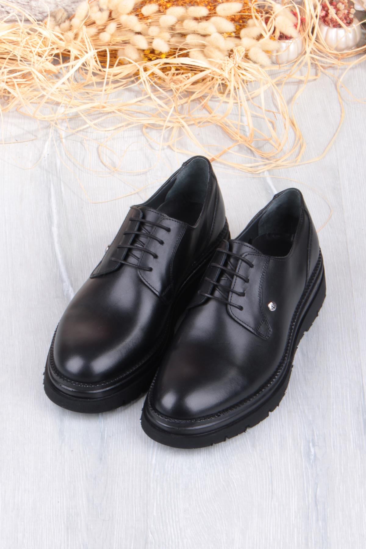 K1004 Rahat Hafif Eva Kalın Taban Hakiki Deri Erkek Ayakkabı - Görsel 8