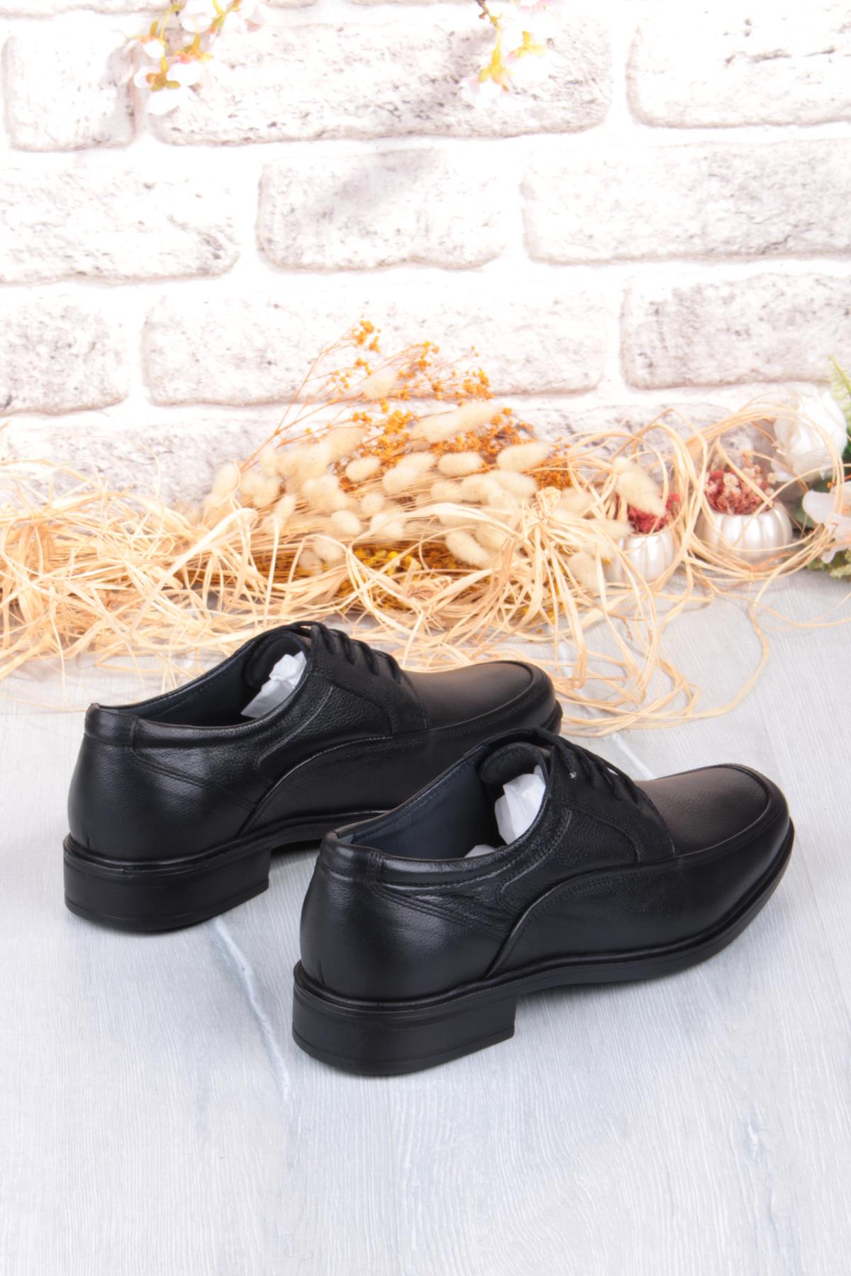 42409 Rahat Kauçuk Kaymaz Taban Hakiki Deri Erkek Ayakkabı - Görsel 6