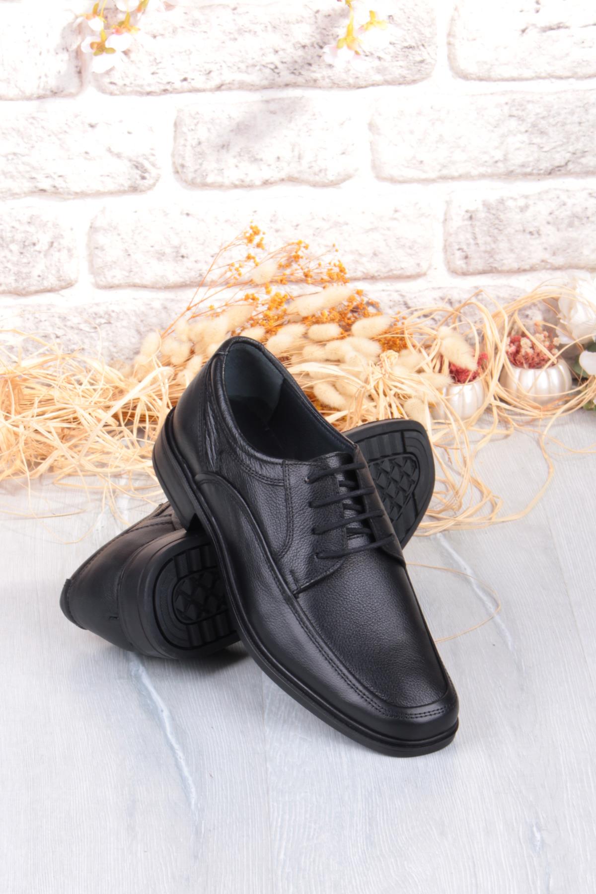 42409 Rahat Kauçuk Kaymaz Taban Hakiki Deri Erkek Ayakkabı - Görsel 7