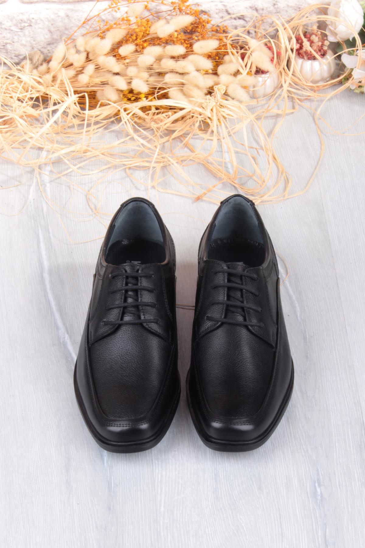 42409 Rahat Kauçuk Kaymaz Taban Hakiki Deri Erkek Ayakkabı - Görsel 8