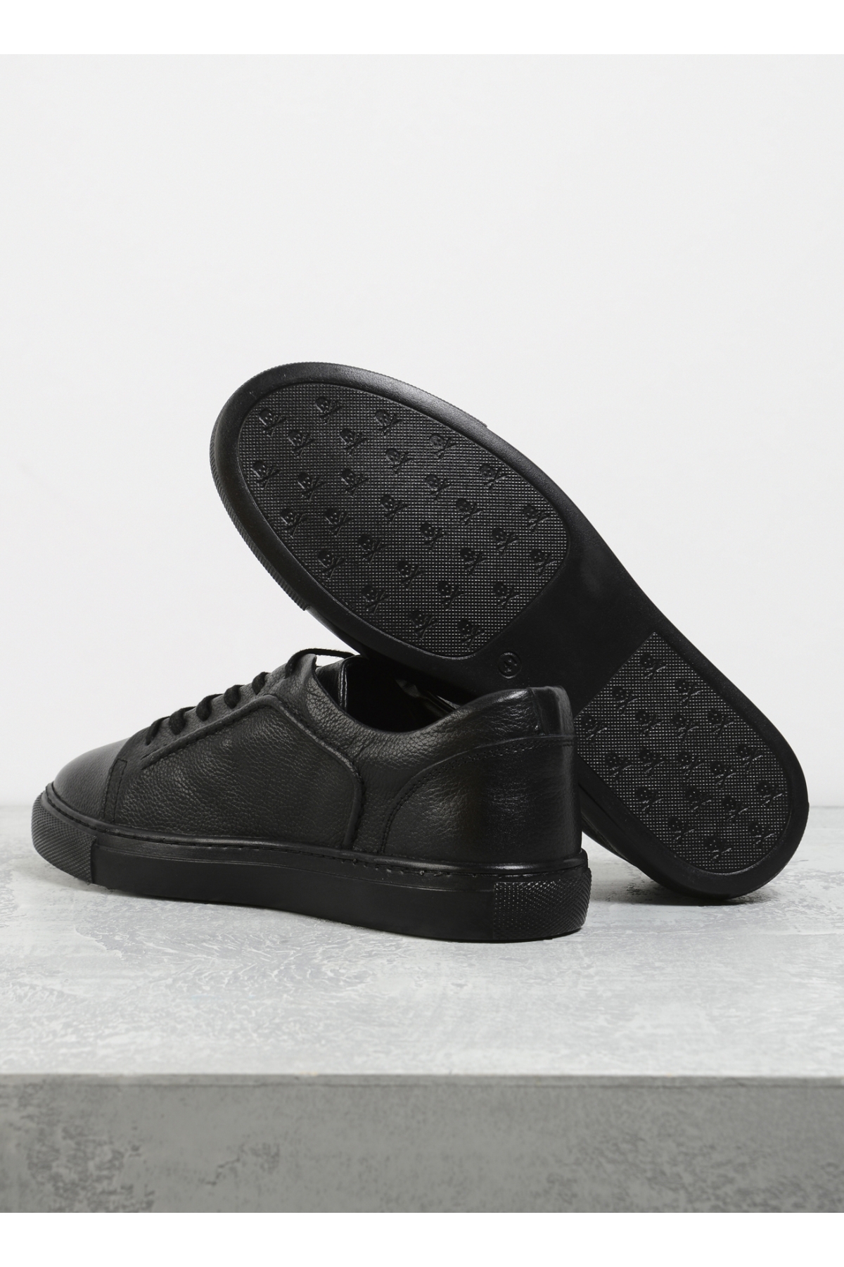 Siyah Erkek Deri Sneaker TENA - Görsel 5