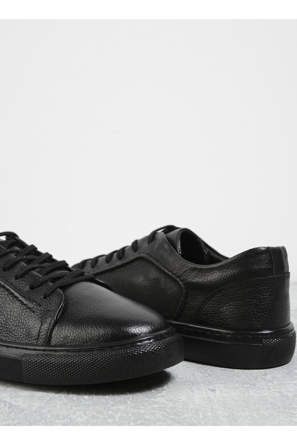 Siyah Erkek Deri Sneaker TENA - Görsel 6