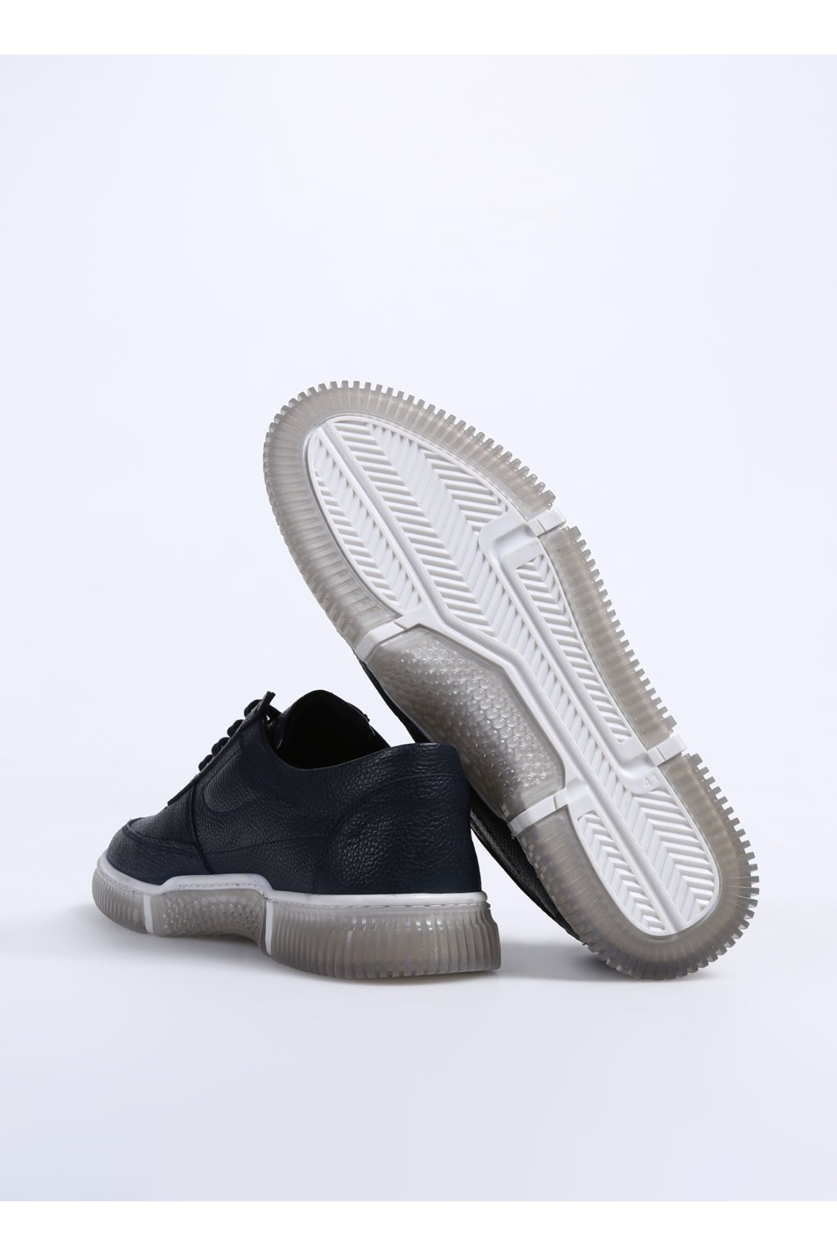 Lacivert Erkek Deri Sneaker YORKE - Görsel 5