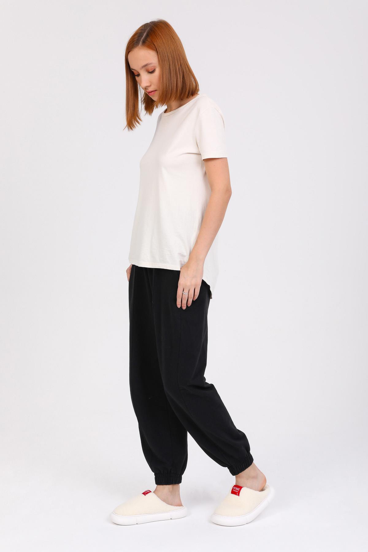 KADIN EV TERLİĞİ RAHAT YUMUŞAK GİYİM COMFORT - Görsel 4