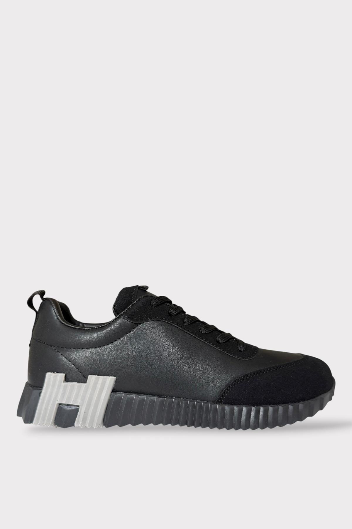 Erkek Günlük Sneaker Ayakkabı SİYAH - Görsel 2