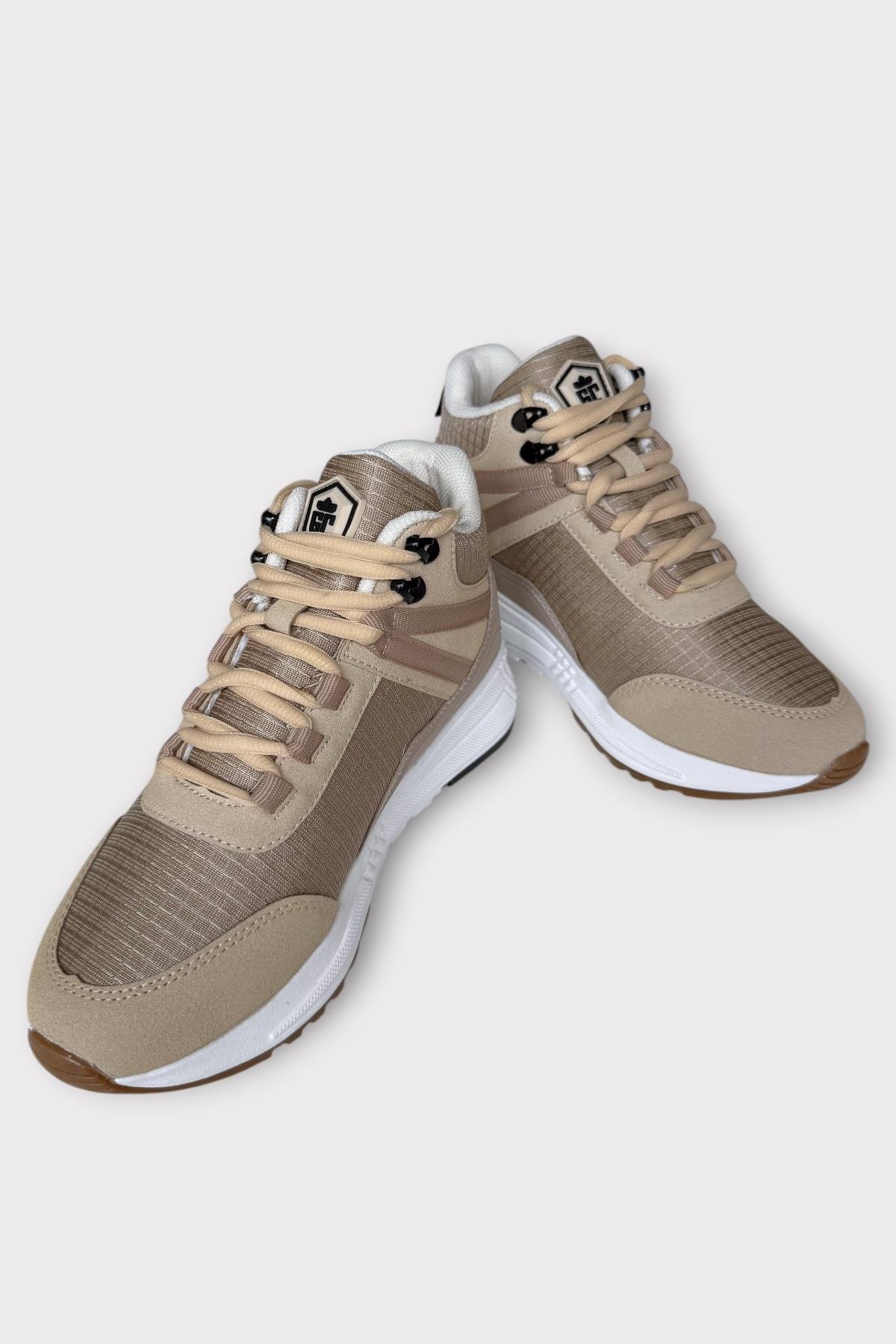 Suya Karşı Daynaklı Denye Kumaş Kadın Outdoor Bot BEJ - Görsel 5