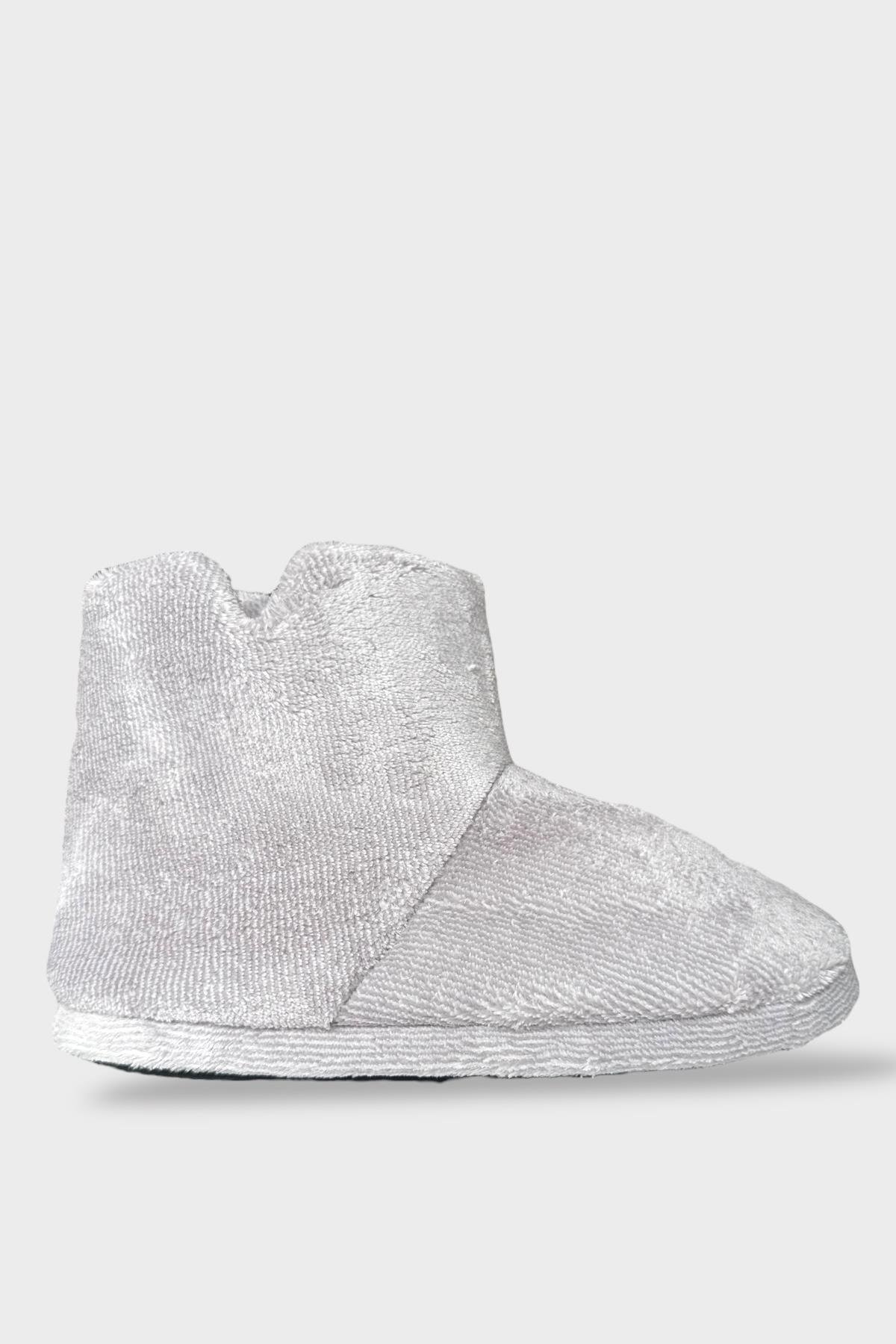 Kışlık Erkek Panduf Ev Botu GRİ - Görsel 2