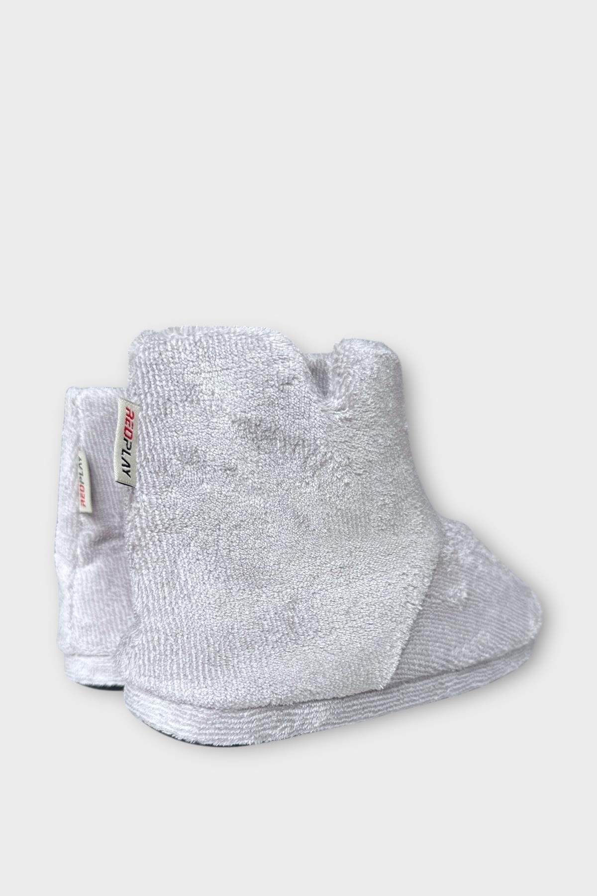 Kışlık Erkek Panduf Ev Botu GRİ - Görsel 6