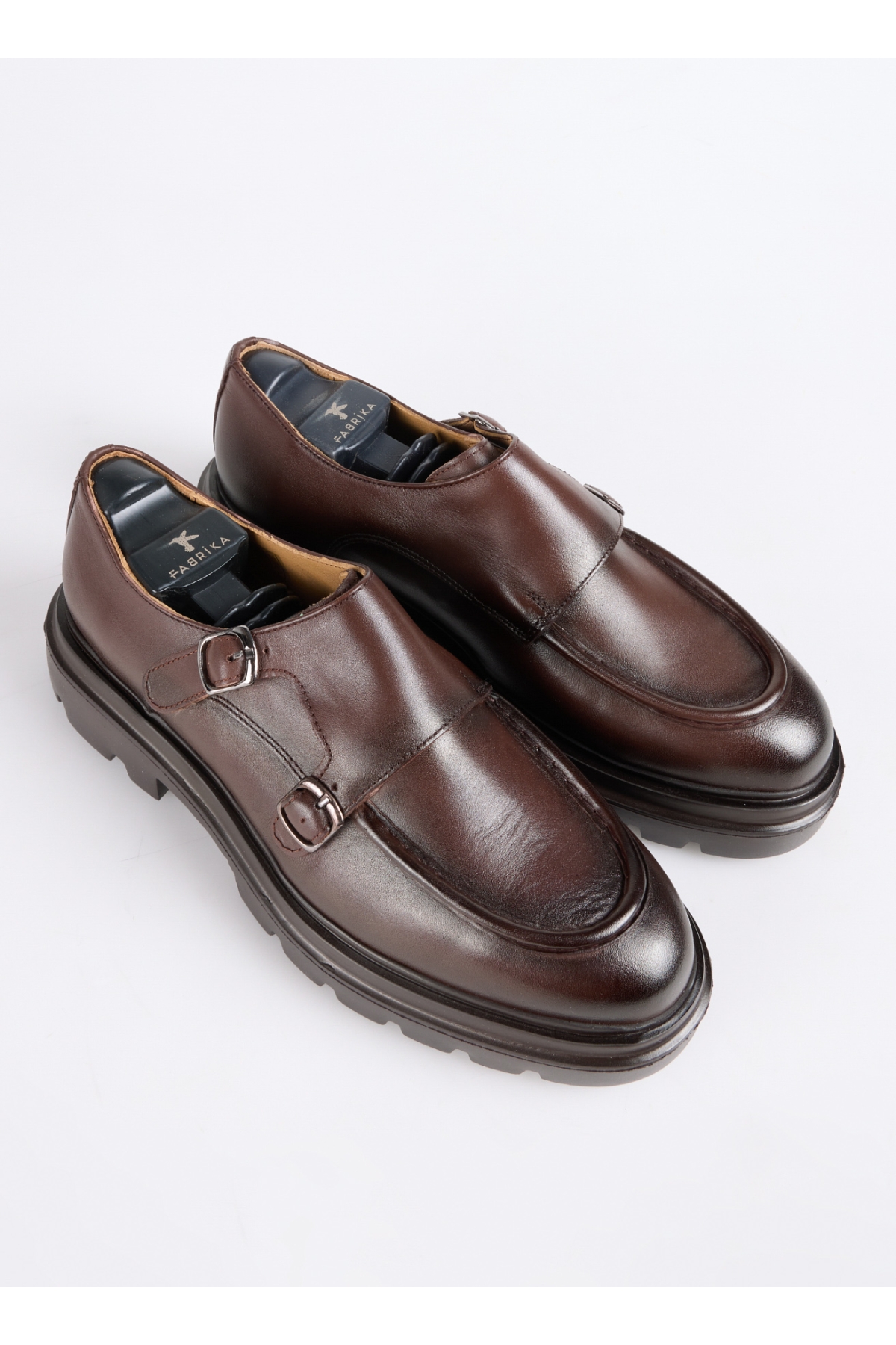 Kahve Erkek Deri Klasik Ayakkabı WOLF-BRADY - Görsel 4