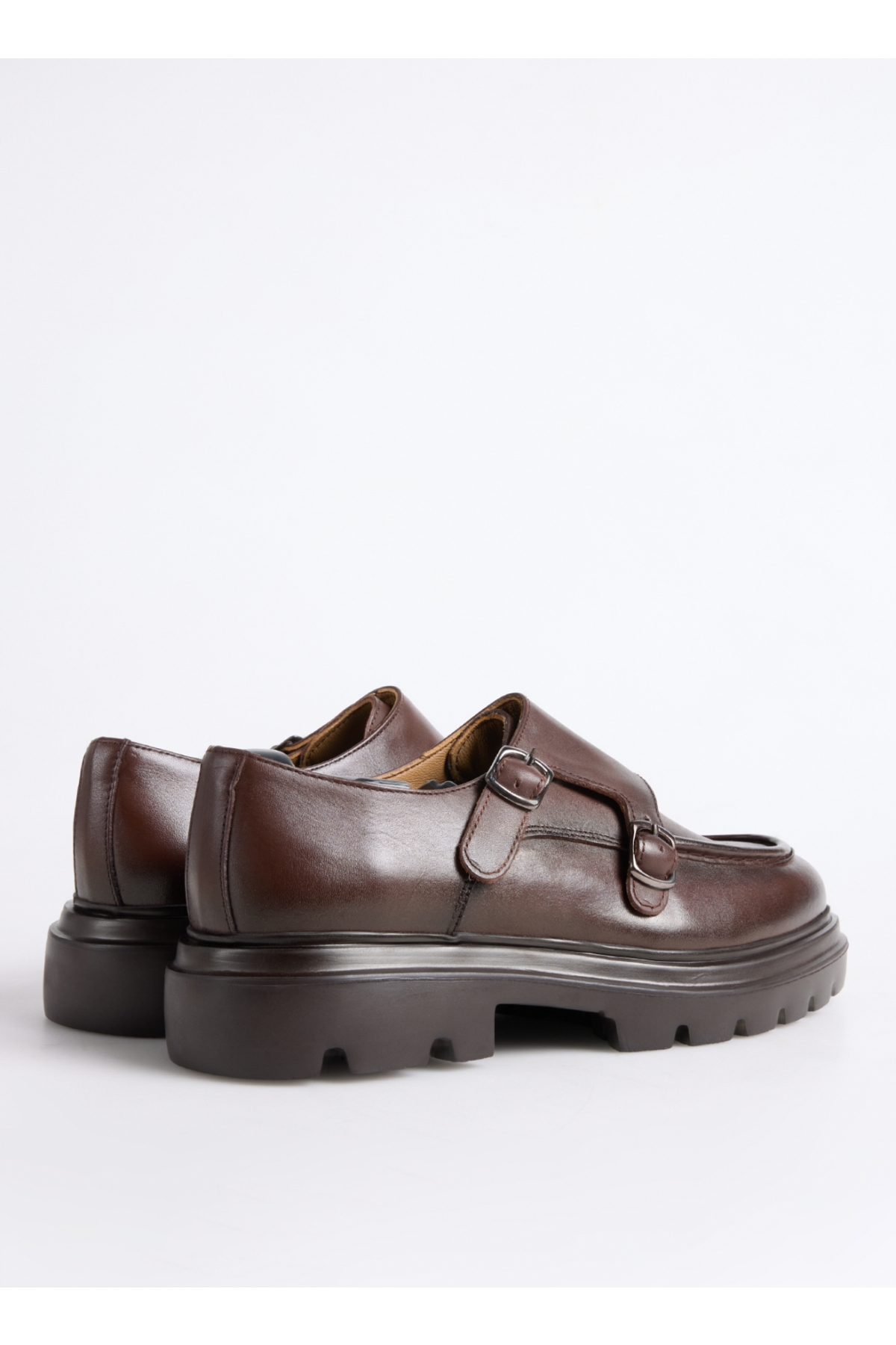 Kahve Erkek Deri Klasik Ayakkabı WOLF-BRADY - Görsel 6