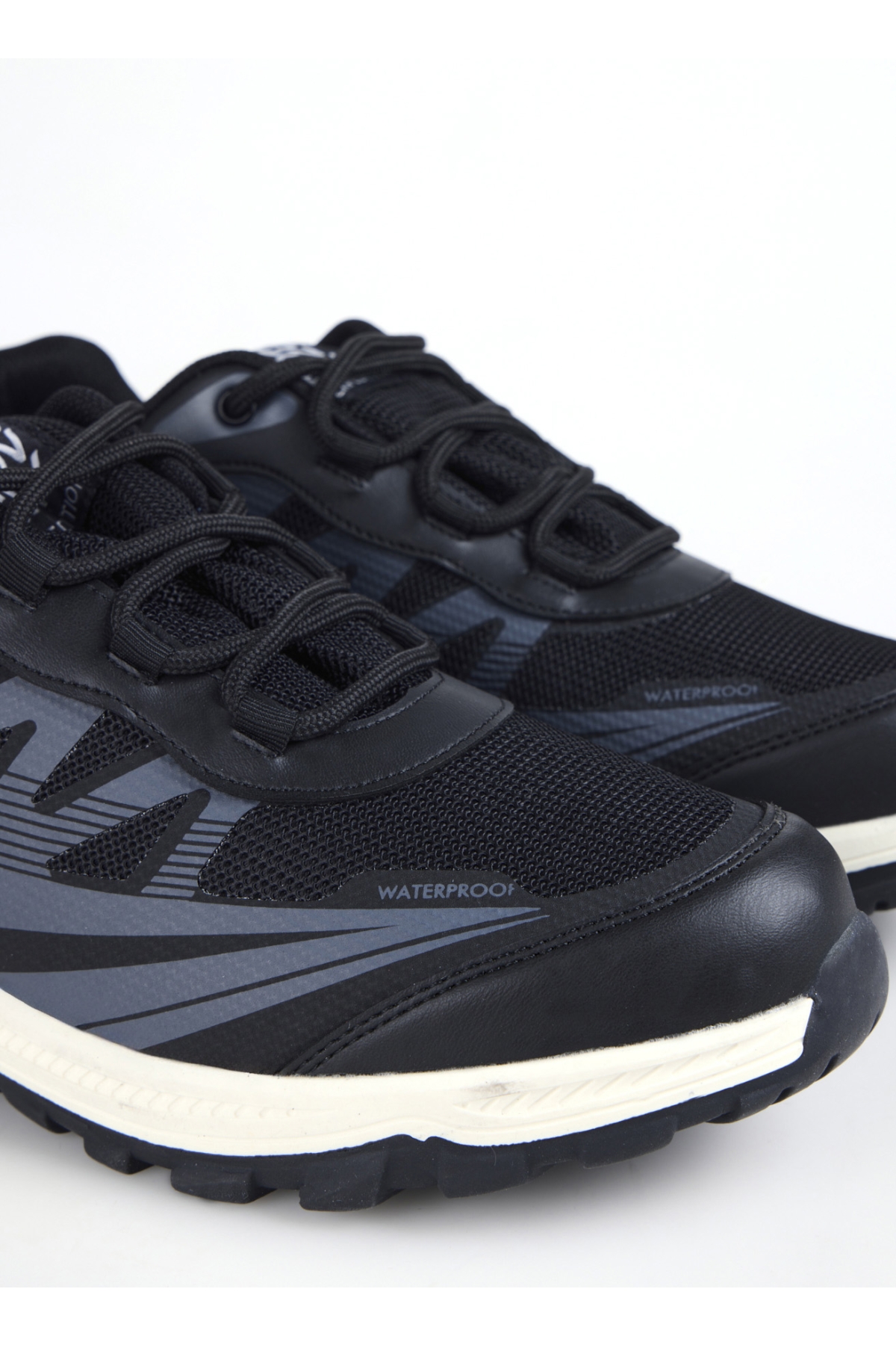 G-VARANASI-FARON Gri - Siyah Suni Deri - Tekstil Erkek Outdoor Ayakkabısı - Görsel 7