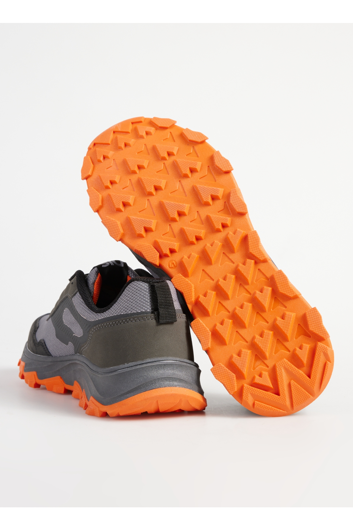 Suni Deri - Tekstil Gri - Turuncu Erkek Outdoor Ayakkabısı SNOW-LIAM - Görsel 5