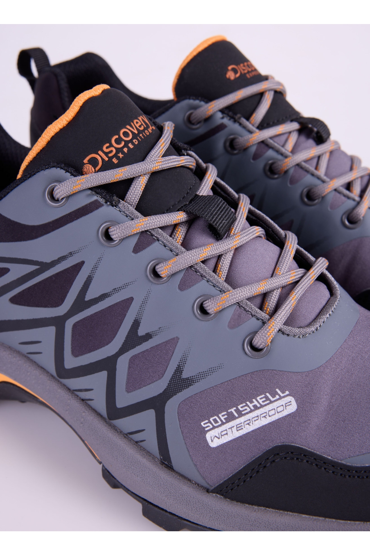 Suni Deri - Tekstil Koyu Gri - Turuncu Erkek Outdoor Ayakkabısı HADLEY - Görsel 6