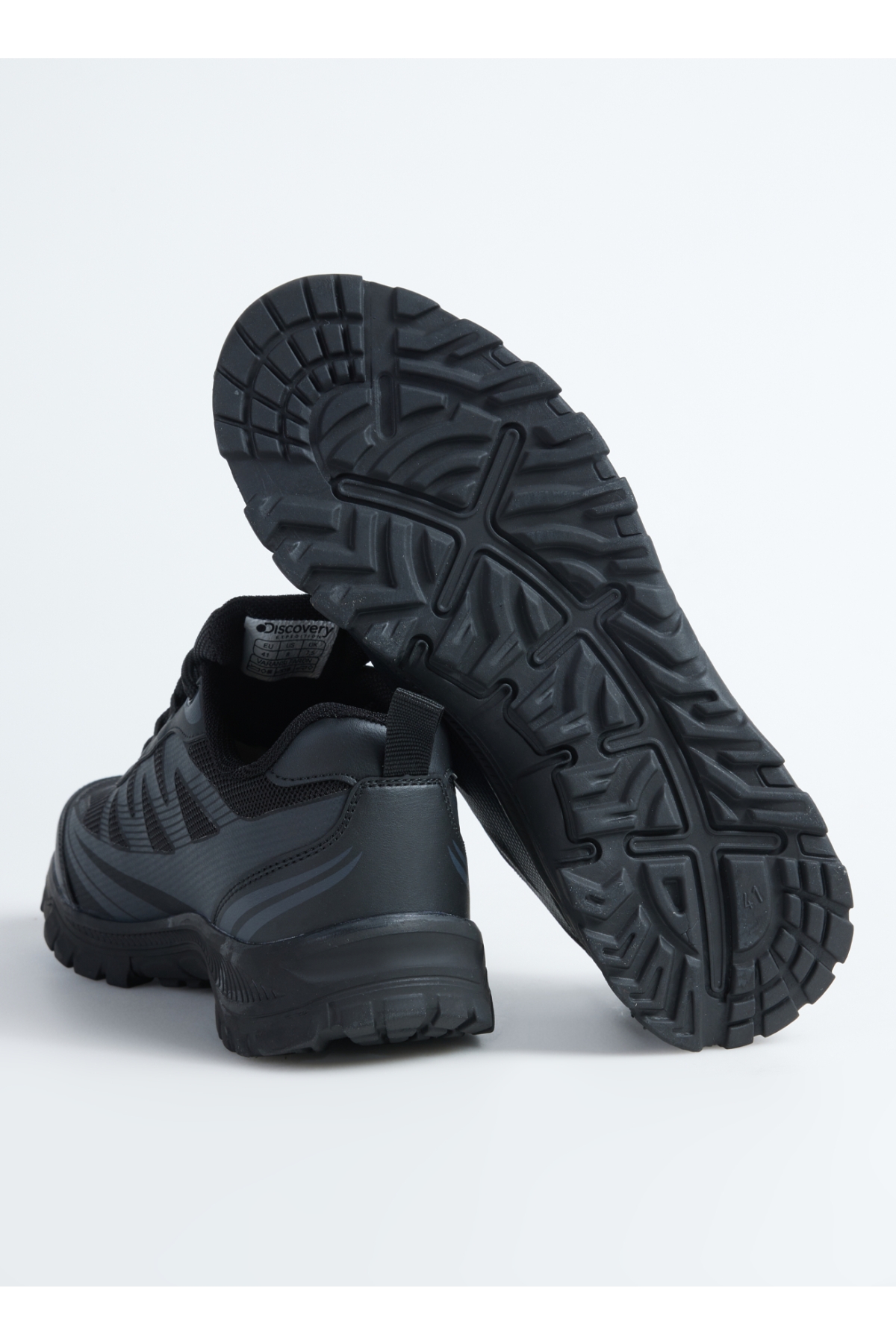 G-VARANASI-FARON Siyah Suni Deri - Tekstil Erkek Outdoor Ayakkabısı - Görsel 5