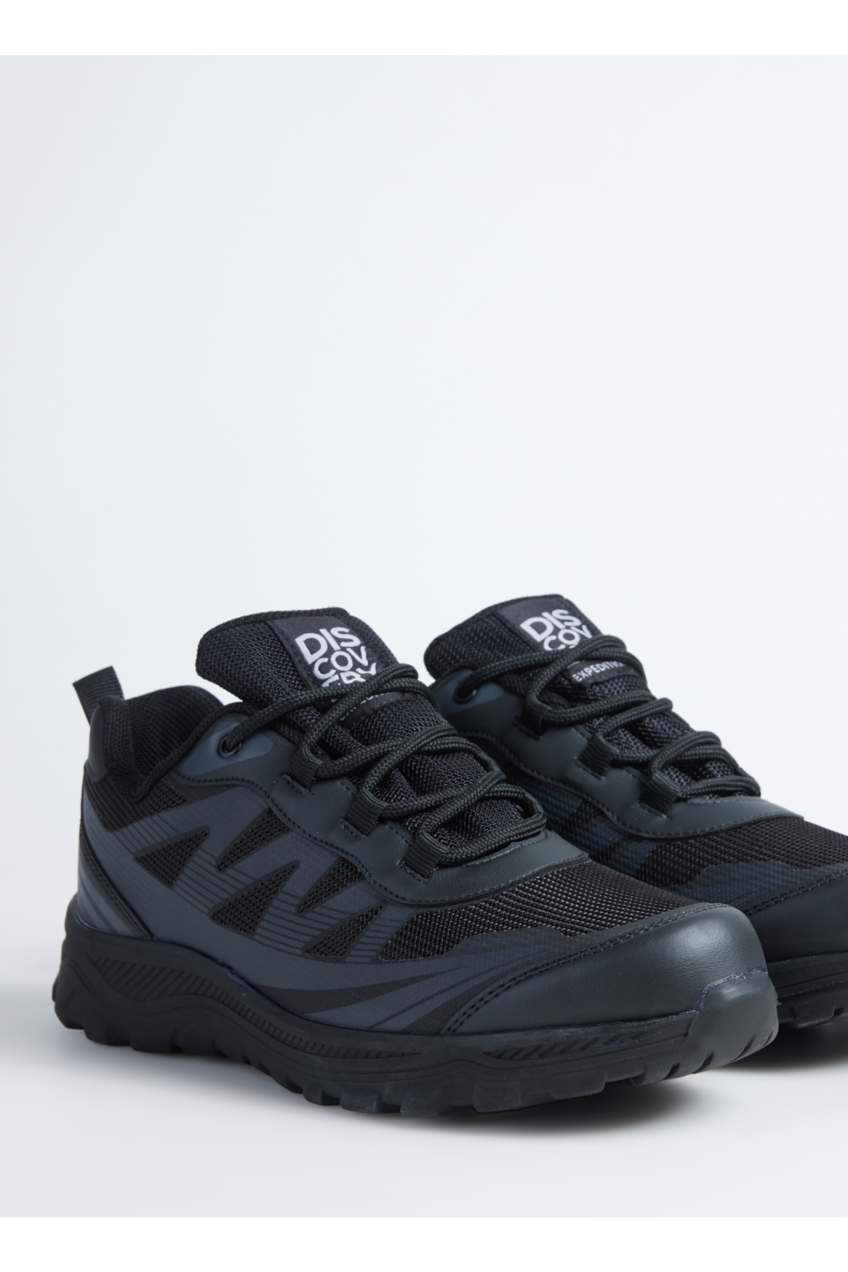 G-VARANASI-FARON Siyah Suni Deri - Tekstil Erkek Outdoor Ayakkabısı - Görsel 7