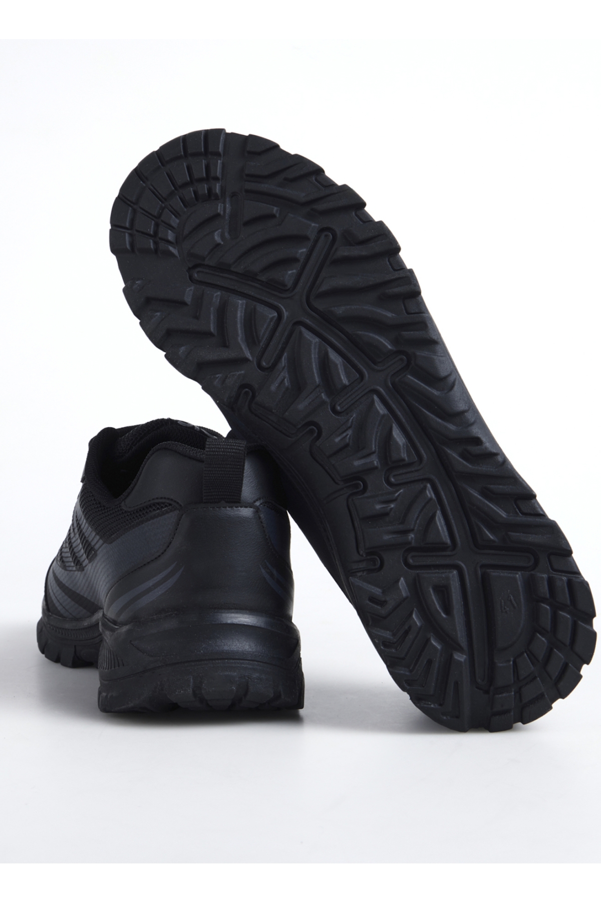 G-VARANASI-FARON Siyah Suni Deri - Tekstil Erkek Outdoor Ayakkabısı - Görsel 10