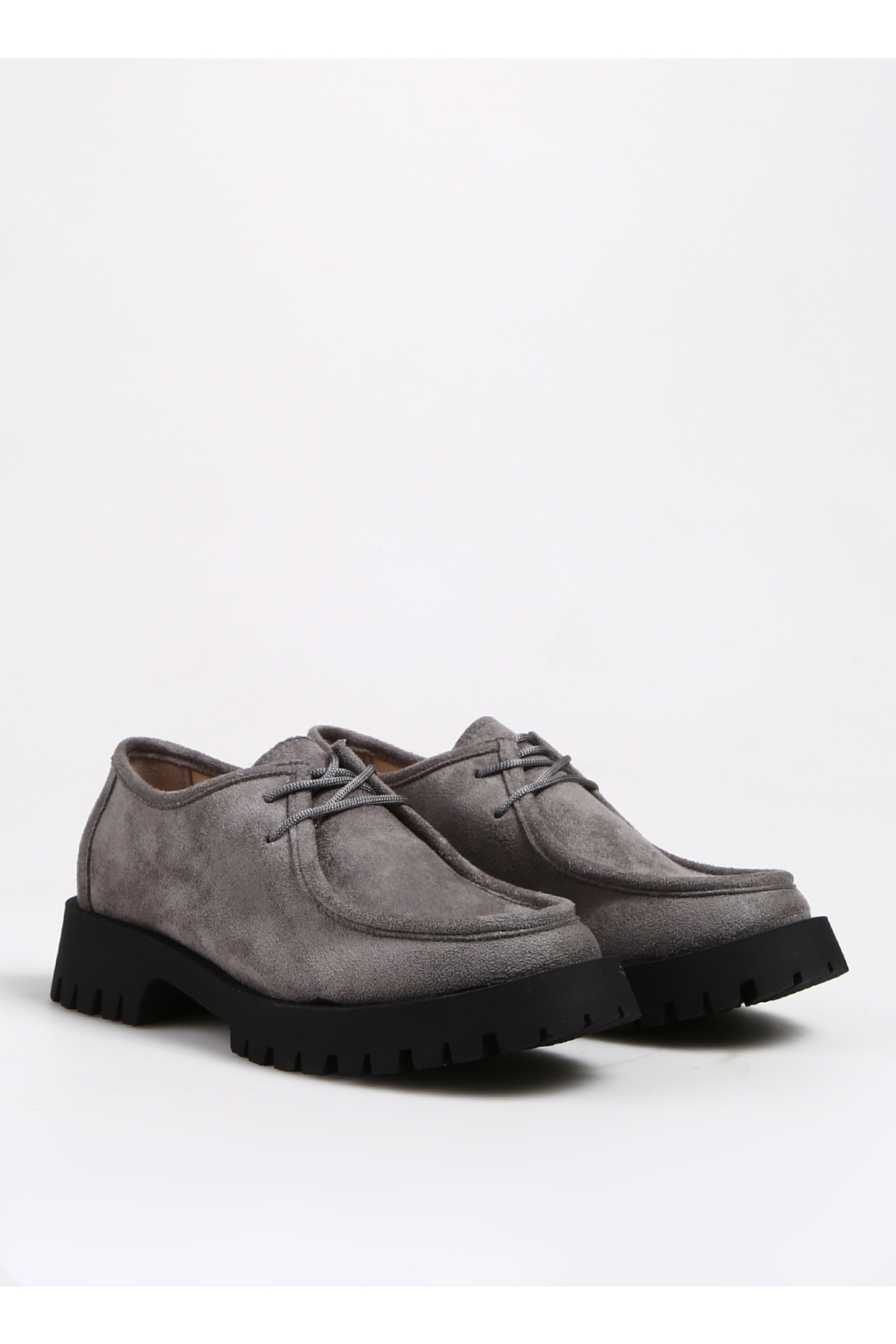 F By Fabrika F By Fabrika Gri Kadın Süet Günlük Ayakkabı SISI Casual Ayakkabı | Flo Gri - 3. görsel