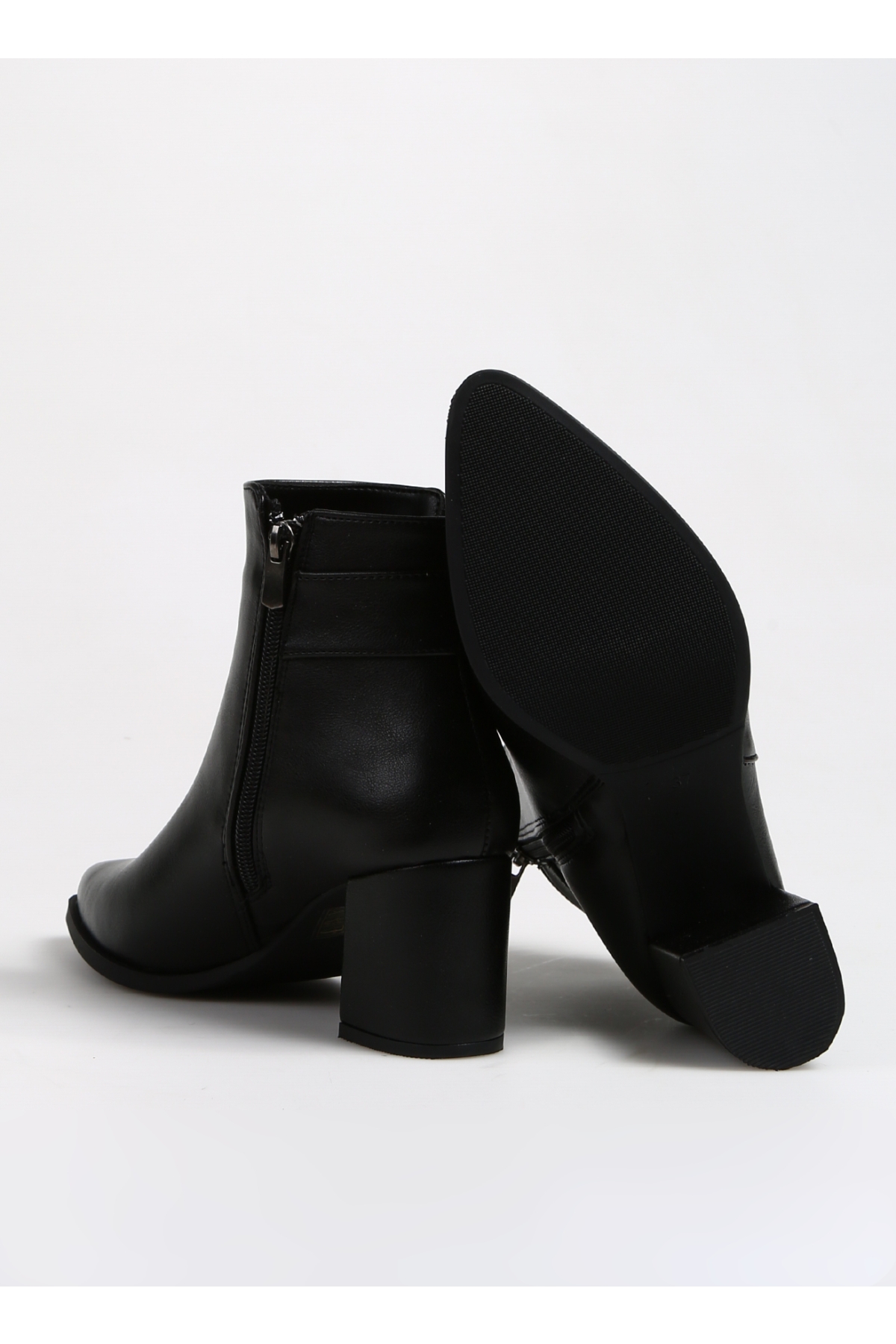 Siyah Kadın Topuklu Bot HAYLE - Görsel 5