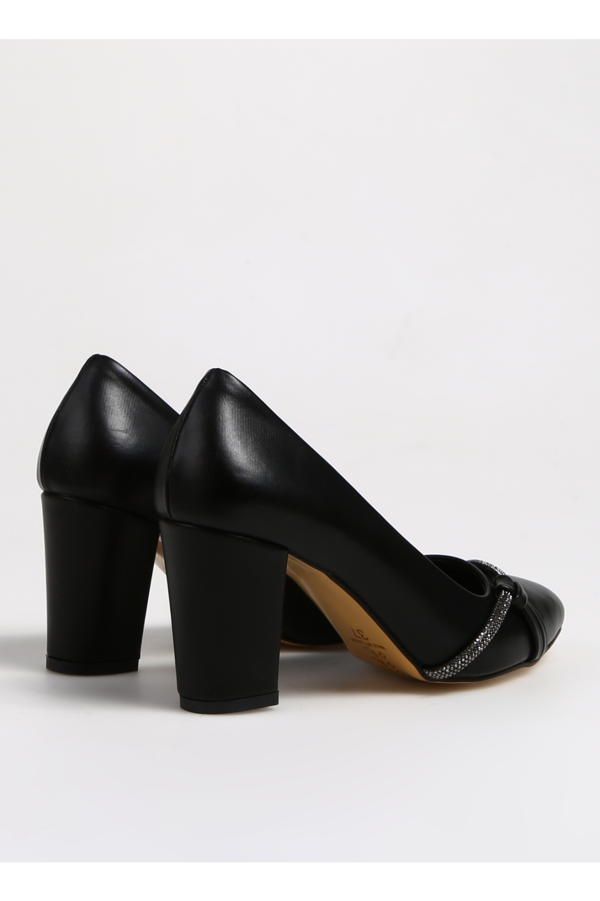 Siyah Kadın Topuklu Ayakkabı AYKO - Görsel 4