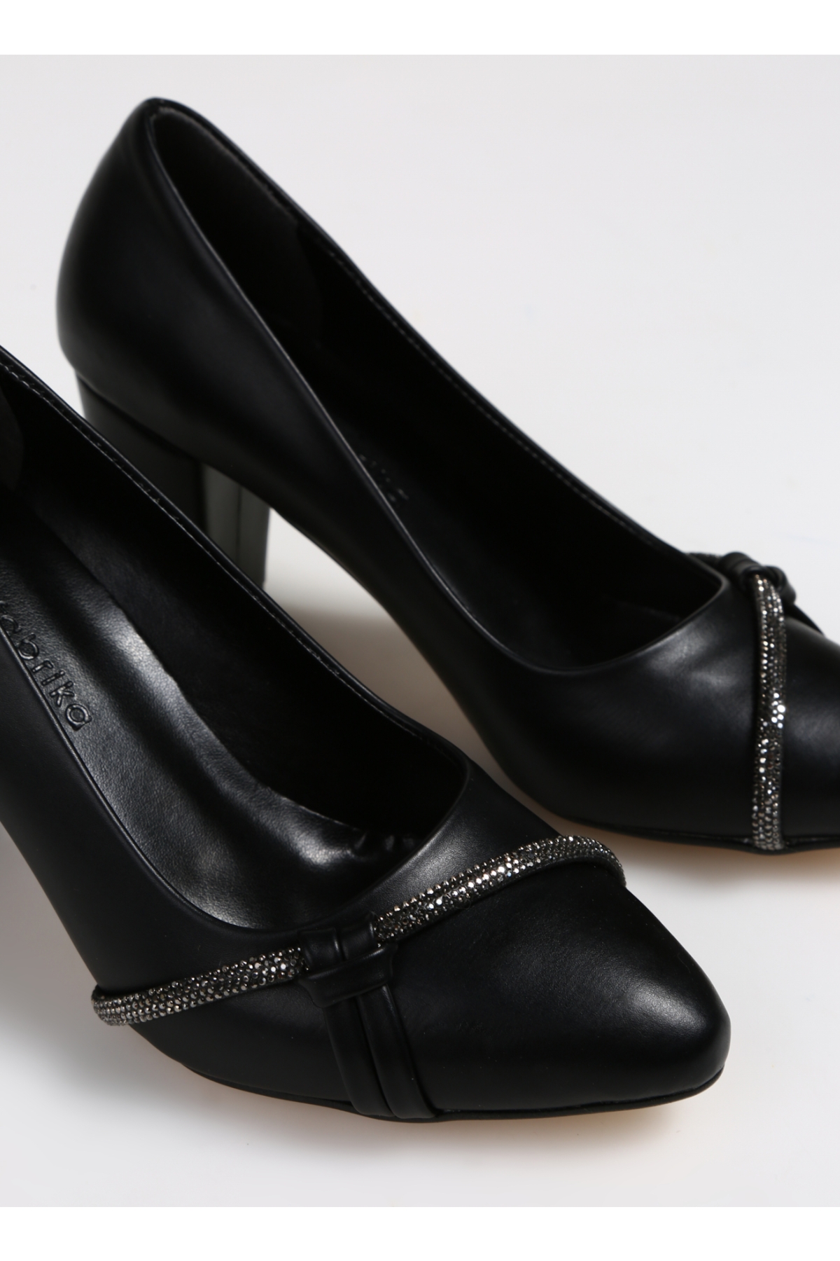 Siyah Kadın Topuklu Ayakkabı AYKO - Görsel 6
