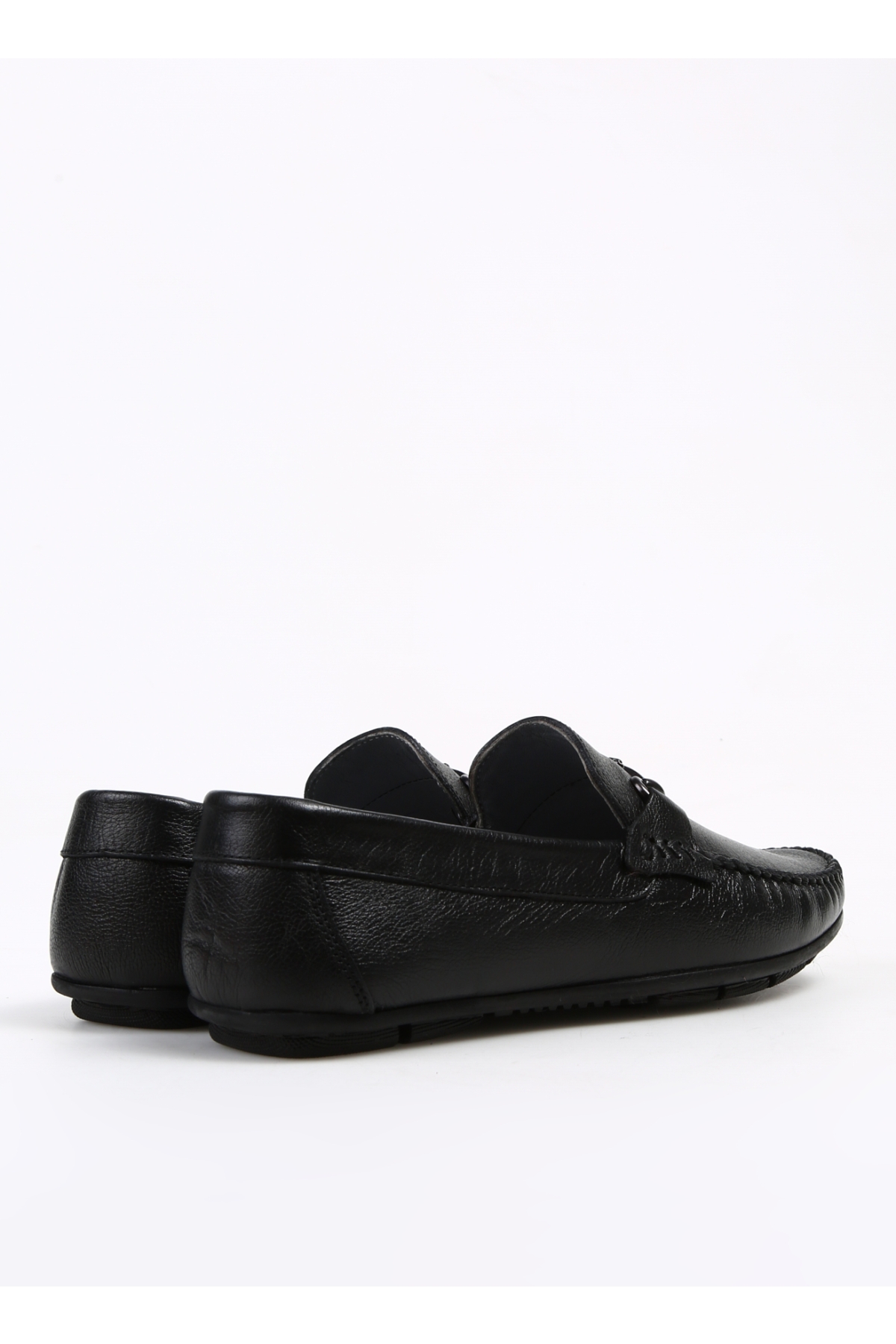 Siyah Erkek Deri Günlük Ayakkabı BARJUA - Görsel 4