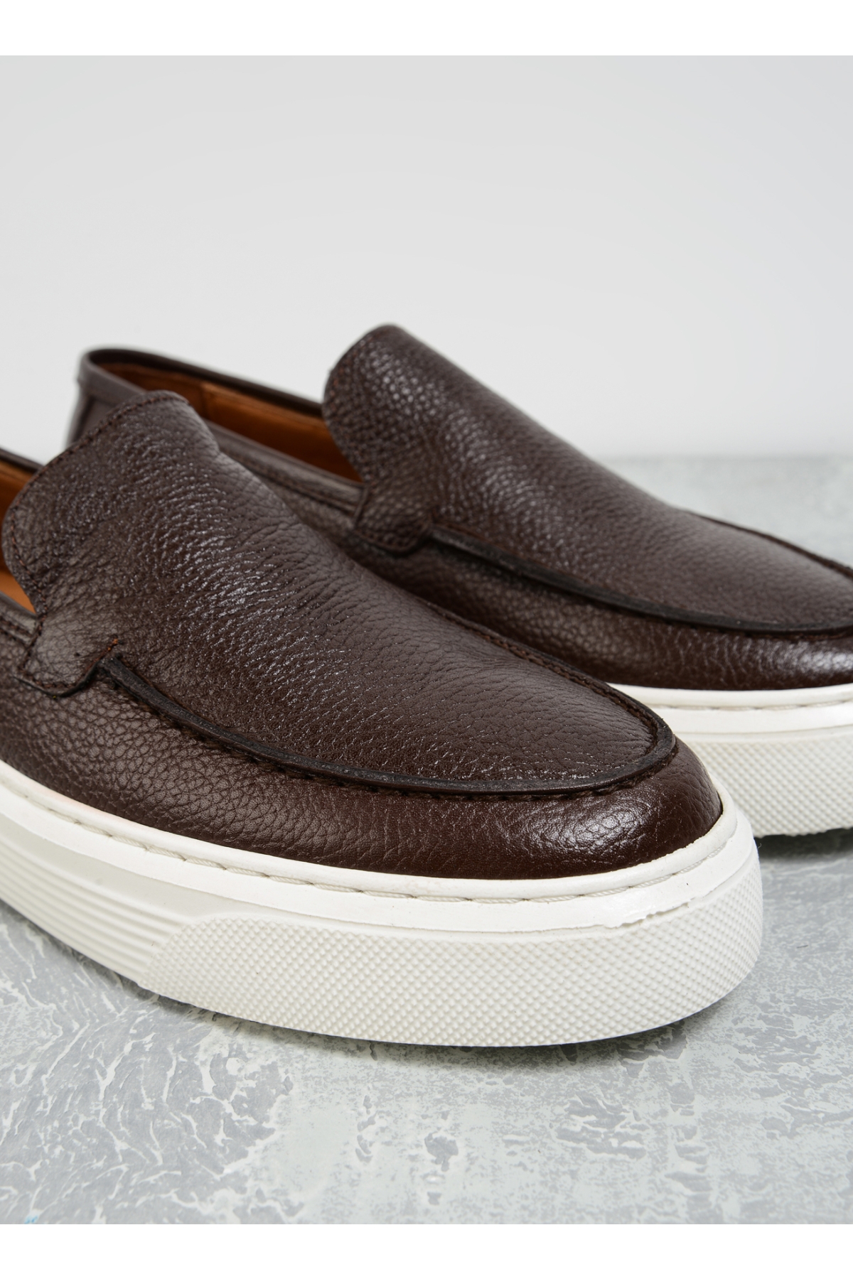 Kahverengi Erkek Deri Günlük Ayakkabı MULRHYNE - Görsel 6