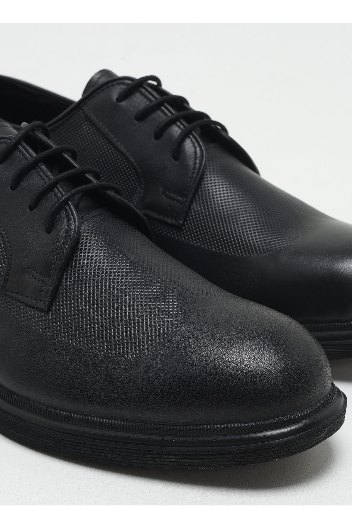 Siyah Erkek Deri Klasik Ayakkabı CAMPLE - Görsel 5