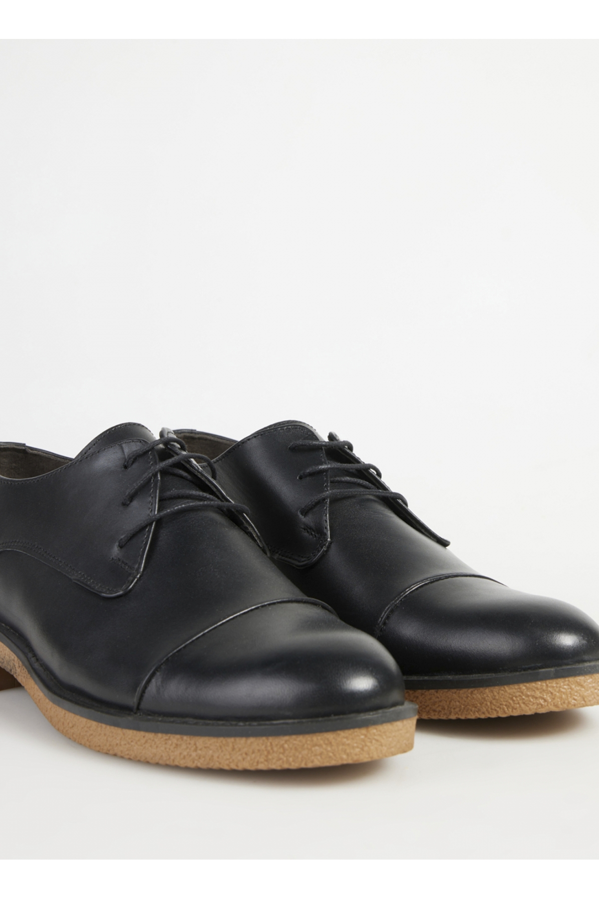 Siyah Erkek Deri Klasik Ayakkabı AGI - Görsel 6