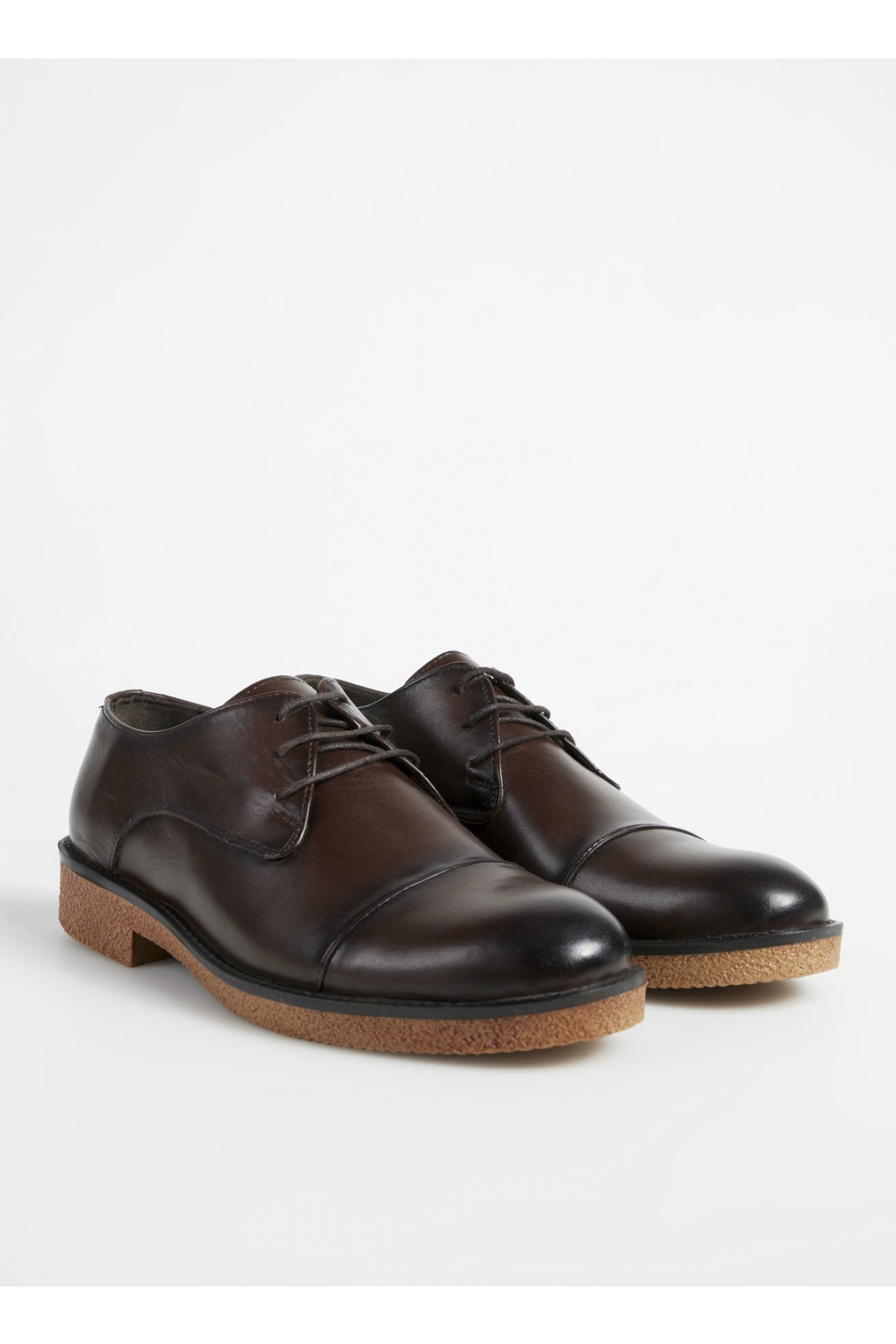 Kahverengi Erkek Deri Klasik Ayakkabı AGI - Görsel 3