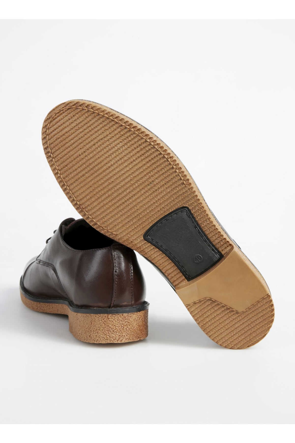 Kahverengi Erkek Deri Klasik Ayakkabı AGI - Görsel 5