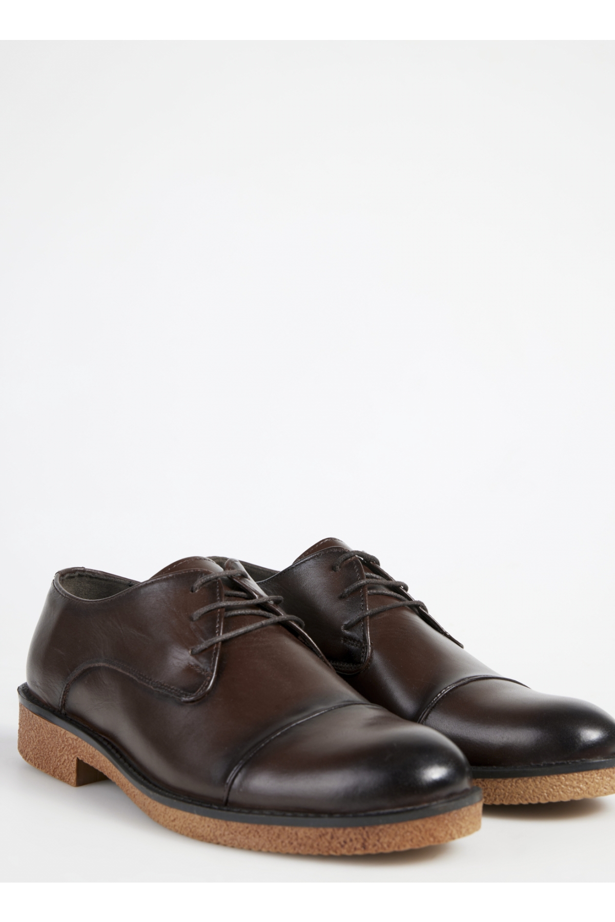 Kahverengi Erkek Deri Klasik Ayakkabı AGI - Görsel 6